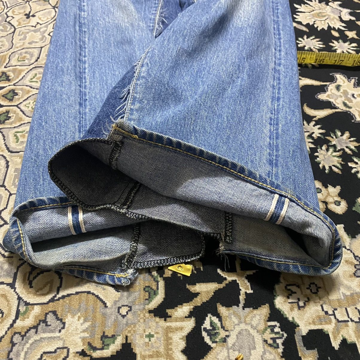 Japanese Brand Remake GO TO HOLLYWOOD Denim Selvedge Flare Jeans Size US 29 - 18 Thumbnail