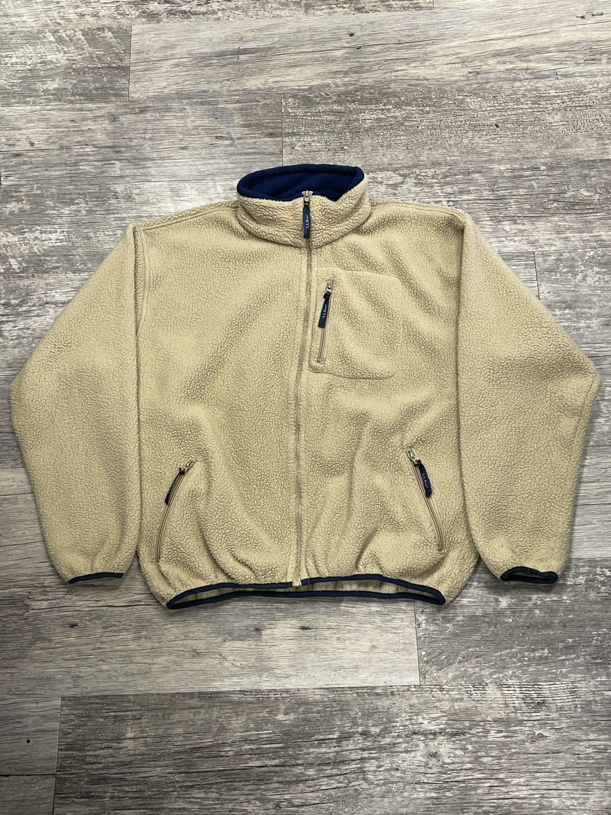 Vintage Vintage LL Bean Sherpa Zip Up Grailed