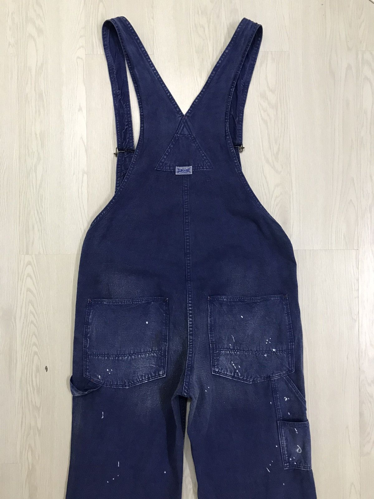Japanese Brand × Vintage Vintage Denim Overall Rider Dungaree Paint Flash Design Size US 37 - 4 Thumbnail
