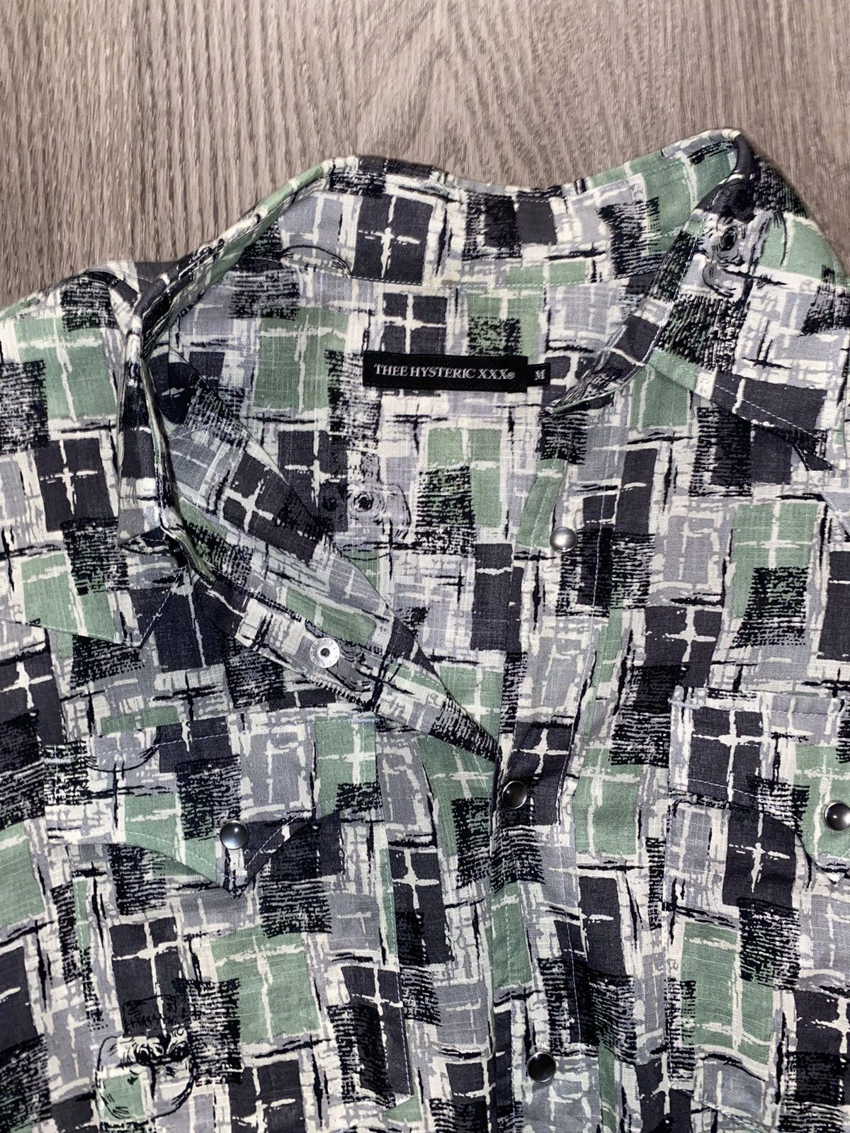 Hysteric Glamour HYSTERIC GLAMOUR SKULL BUTTON UP DRESS SHIRT Size US M / EU 48-50 / 2 - 3 Thumbnail