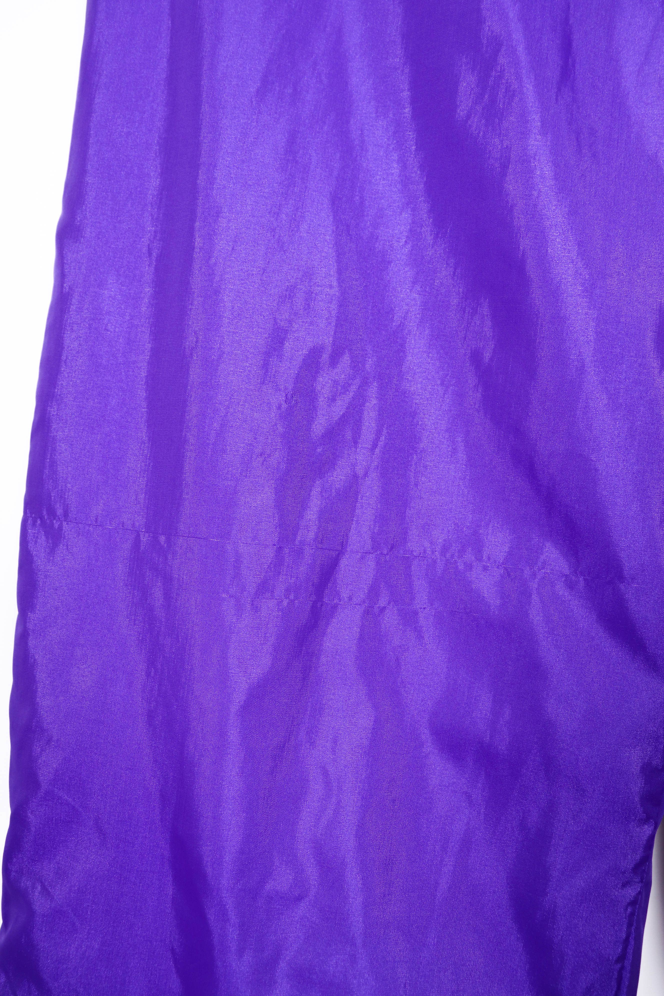 NBA Vintage Bootleg Lakers Purple Polyester Track Pants Size US 32 / EU 48 - 6 Thumbnail