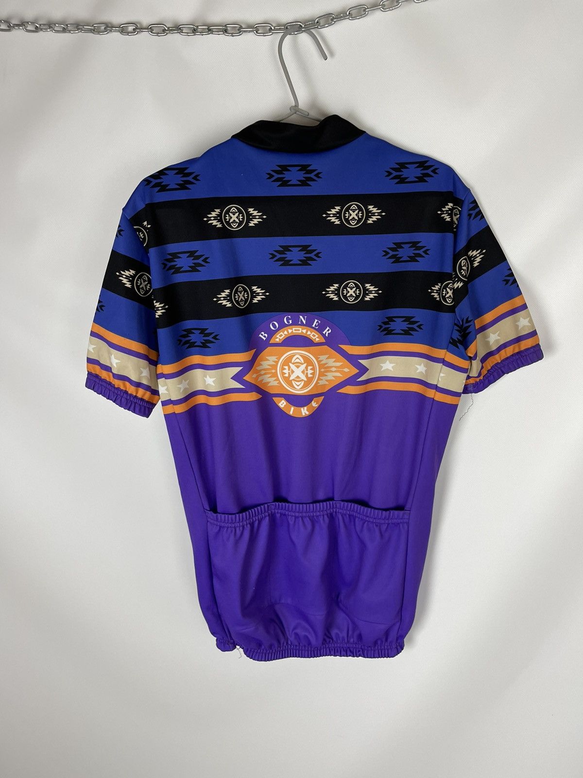 Bogner Bogner Bike vintage rare big pattern cycle jersey Size US M / EU 48-50 / 2 - 2 Thumbnail