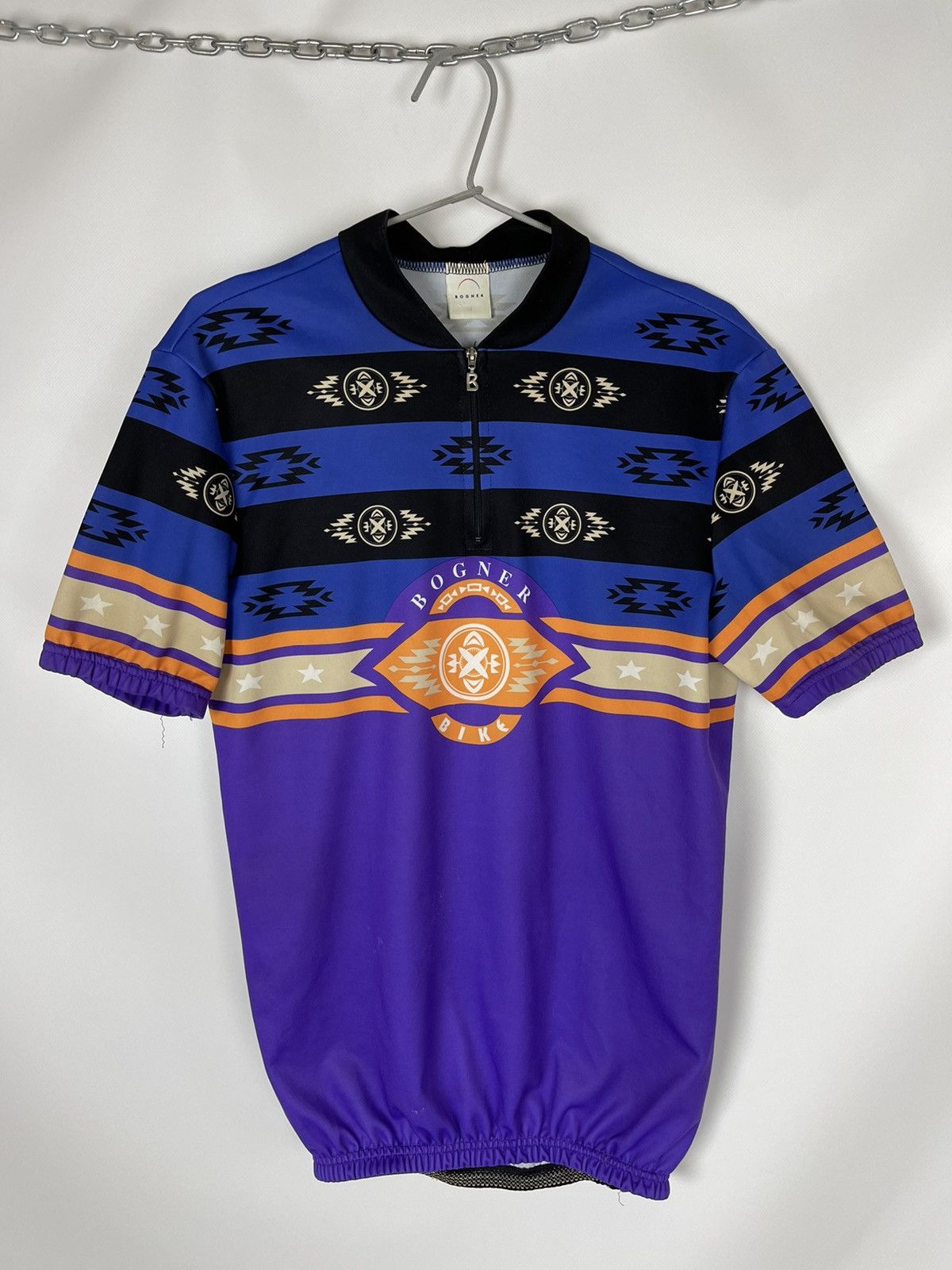 Bogner Bogner Bike vintage rare big pattern cycle jersey Size US M / EU 48-50 / 2 - 1 Thumbnail