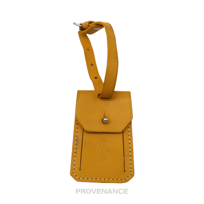 Goyard 🔴 Goyard Luggage Tag Yellow Leather Grailed