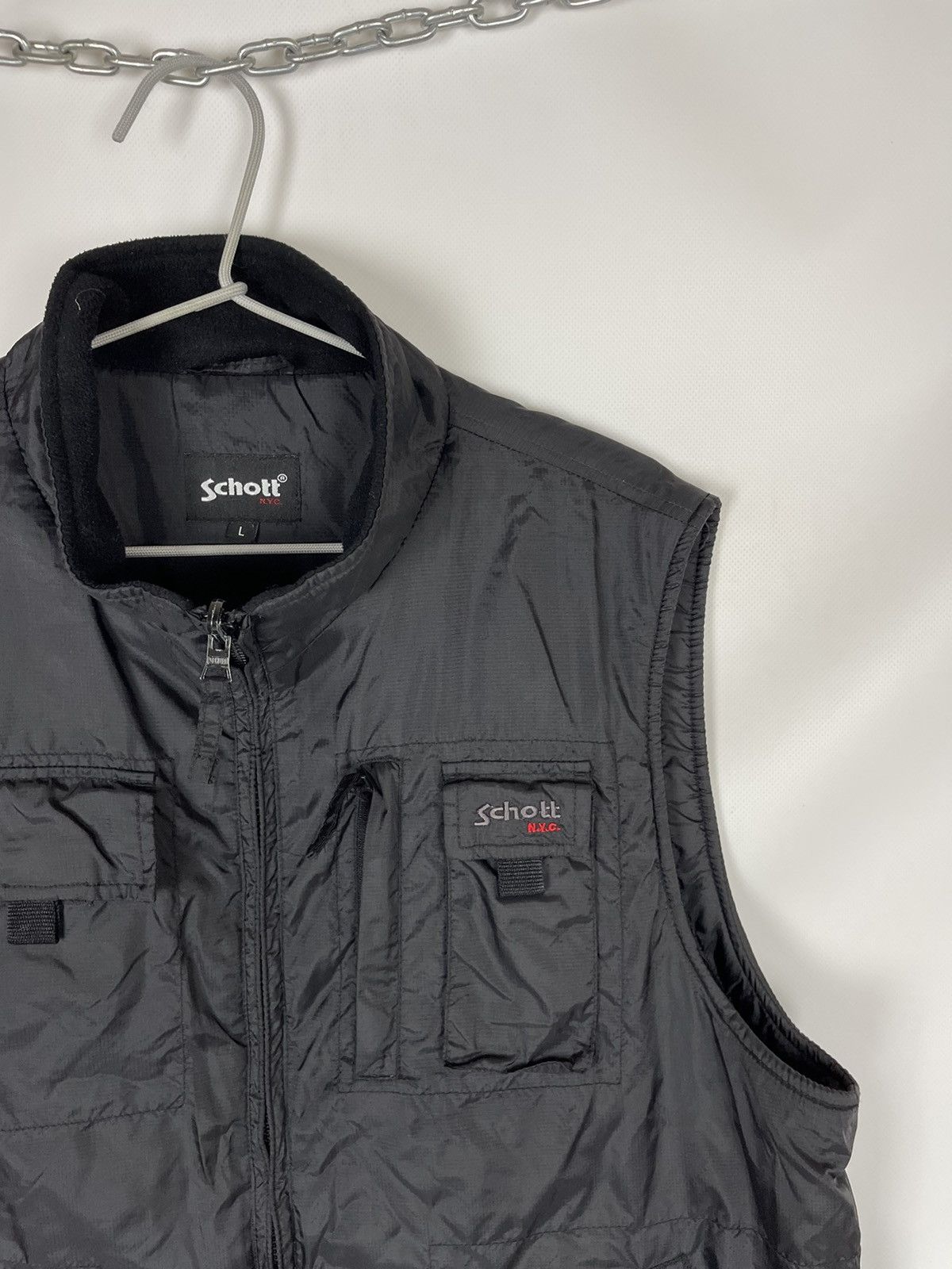 Schott 2 in 1 Schott NYC vintage shimmer jacket + vest gilet Size US L / EU 52-54 / 3 - 11 Thumbnail