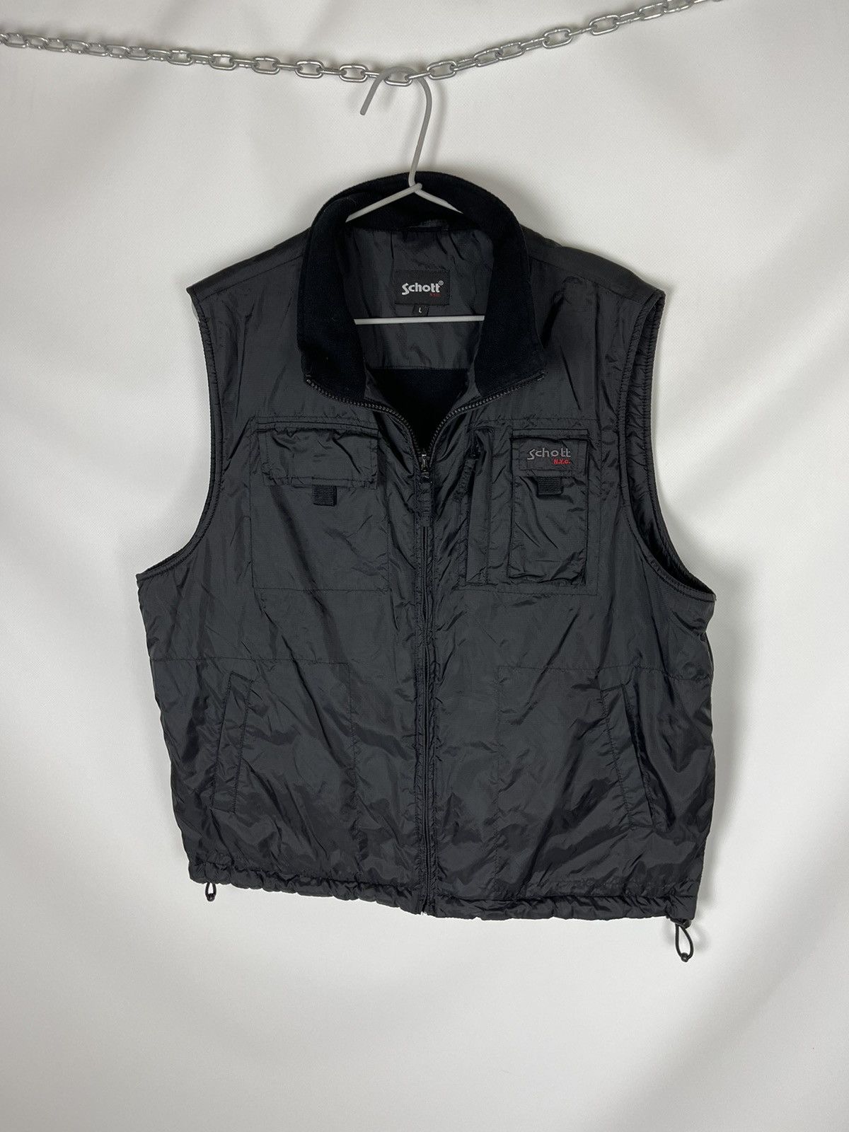 Schott 2 in 1 Schott NYC vintage shimmer jacket + vest gilet Size US L / EU 52-54 / 3 - 14 Thumbnail