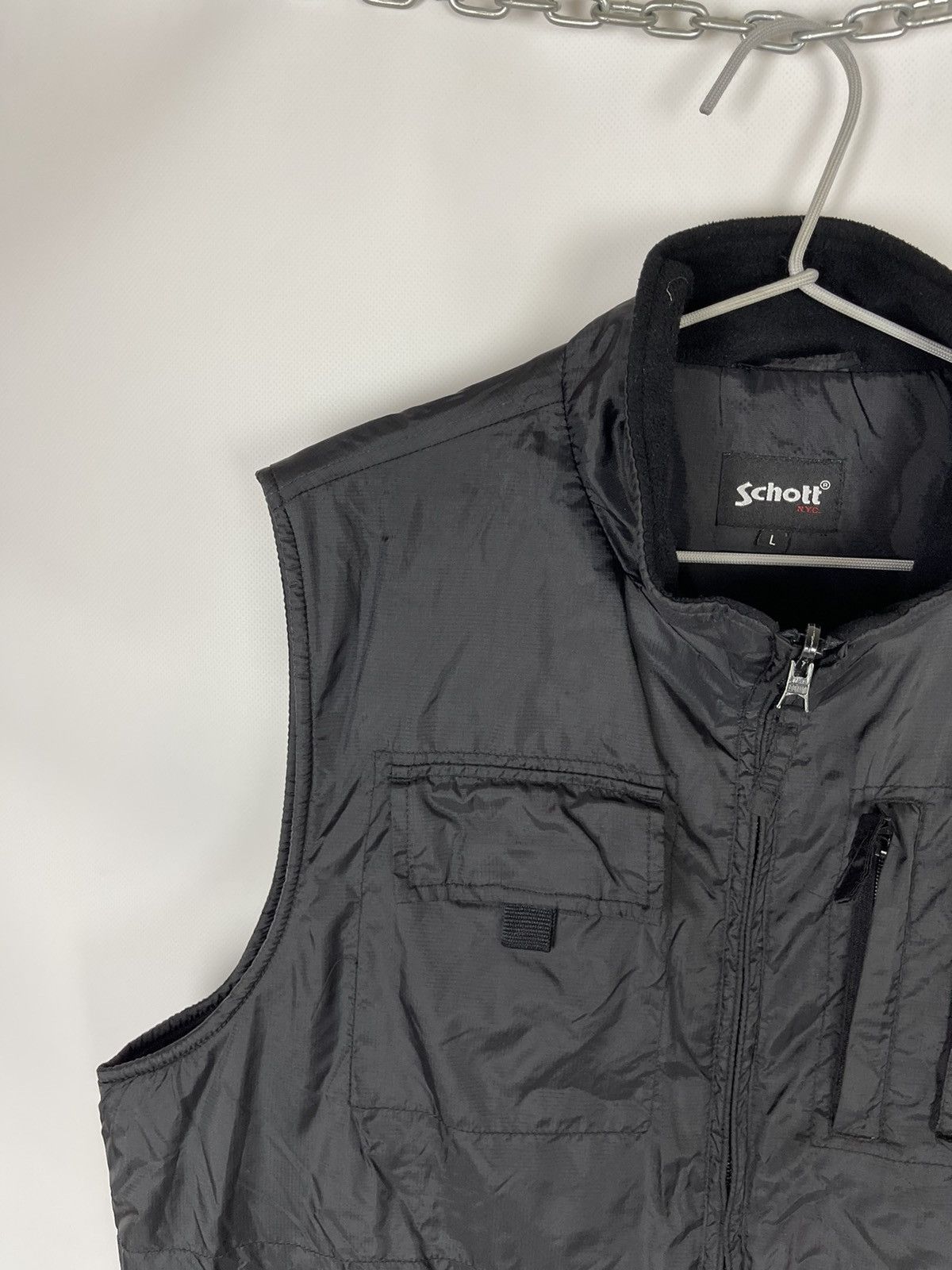 Schott 2 in 1 Schott NYC vintage shimmer jacket + vest gilet Size US L / EU 52-54 / 3 - 12 Thumbnail