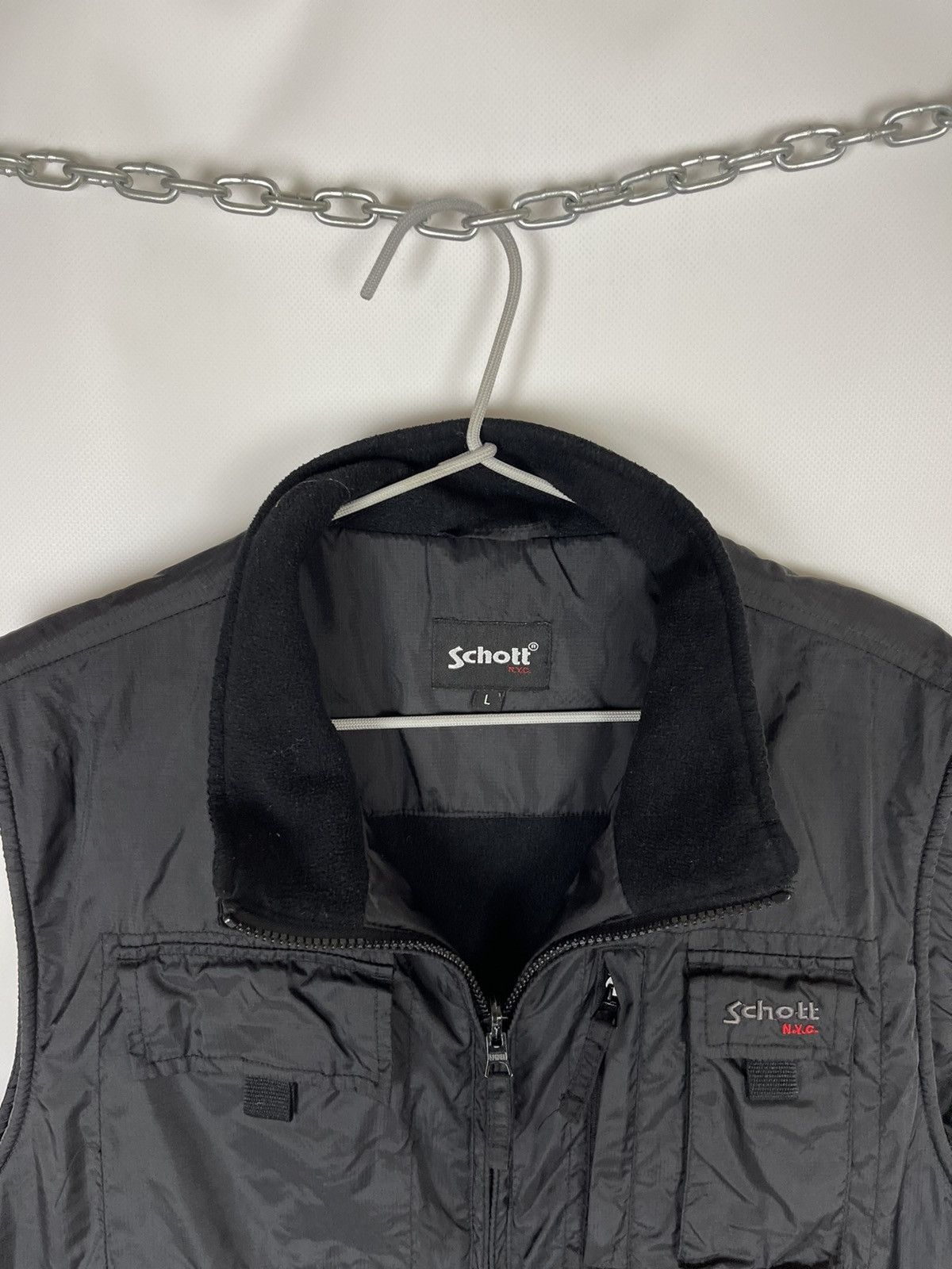 Schott 2 in 1 Schott NYC vintage shimmer jacket + vest gilet Size US L / EU 52-54 / 3 - 15 Thumbnail