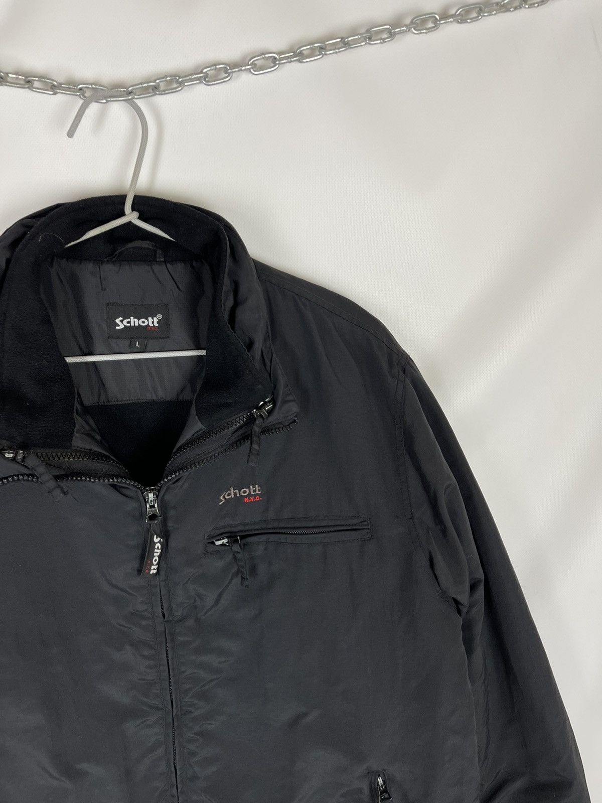 Schott 2 in 1 Schott NYC vintage shimmer jacket + vest gilet Size US L / EU 52-54 / 3 - 4 Thumbnail
