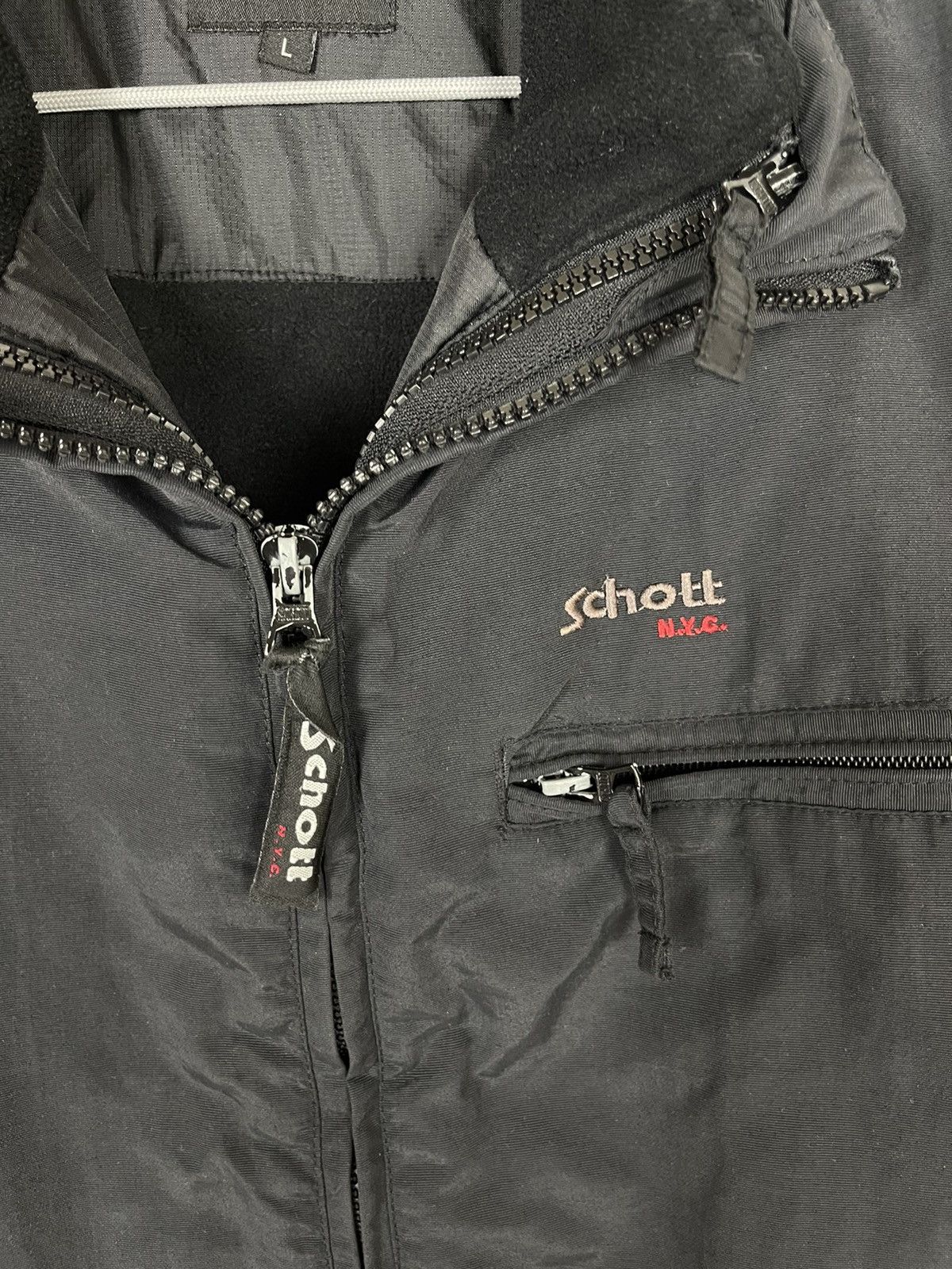 Schott 2 in 1 Schott NYC vintage shimmer jacket + vest gilet Size US L / EU 52-54 / 3 - 5 Thumbnail