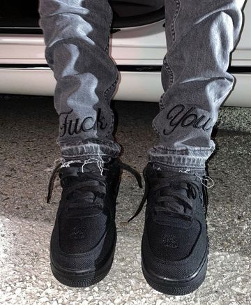 “ FUCK YOU” Denim Pants By Justinswar