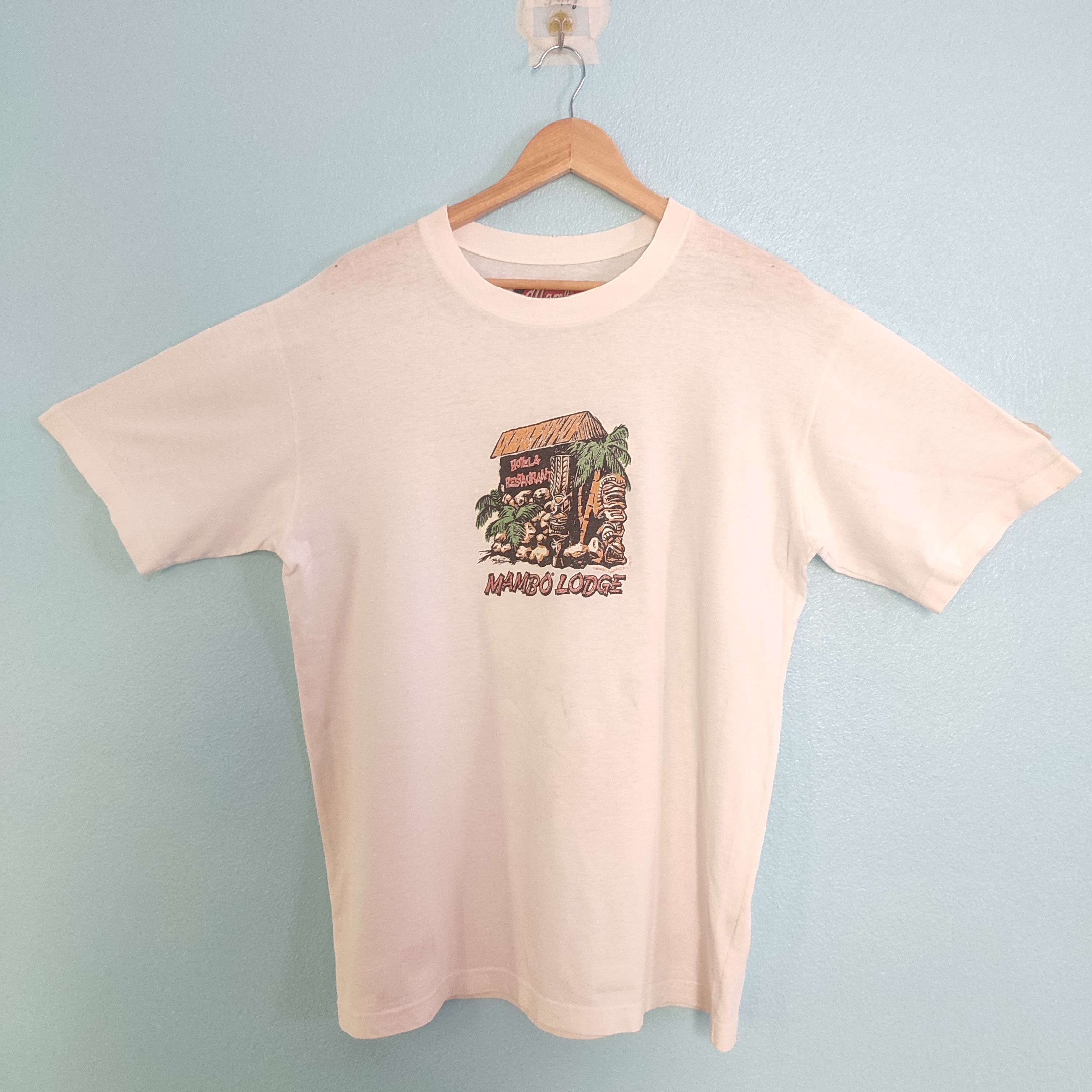 Mambo × Vintage 90's MAMBO Surf Style Rare Design Tshirt dp1 Size US L / EU 52-54 / 3 - 4 Thumbnail