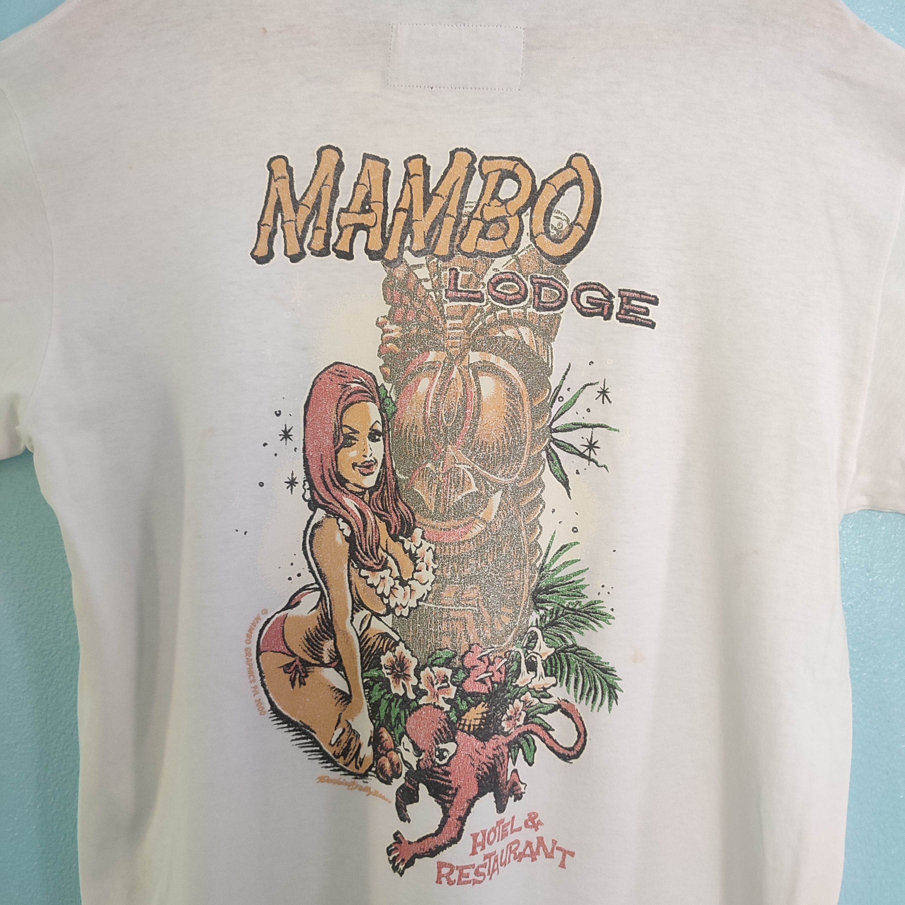 Mambo × Vintage 90's MAMBO Surf Style Rare Design Tshirt dp1 Size US L / EU 52-54 / 3 - 2 Thumbnail