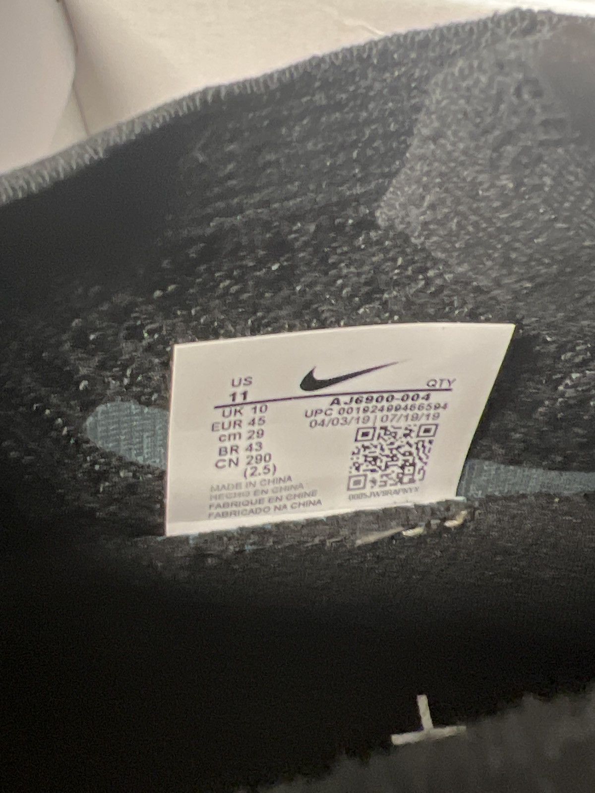 Nike Nike Vapormax Flyknits 3 Triple Black Size US 11 / EU 44 - 6 Thumbnail