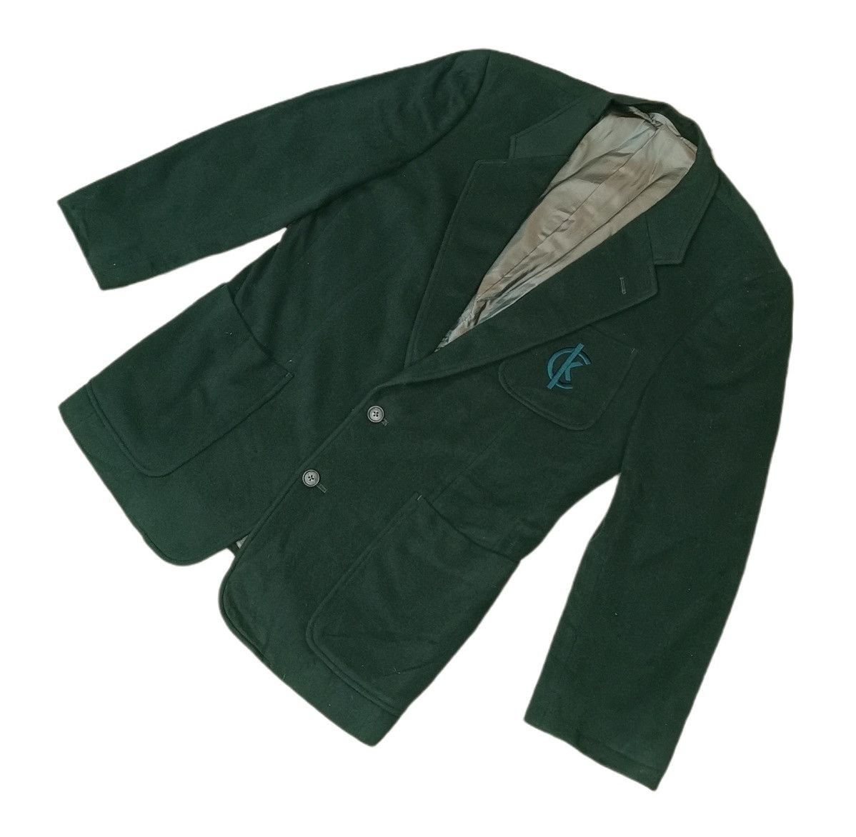 Calvin Klein Calvin Klein Wool Blazer Size US M / EU 48-50 / 2 - 2 Thumbnail