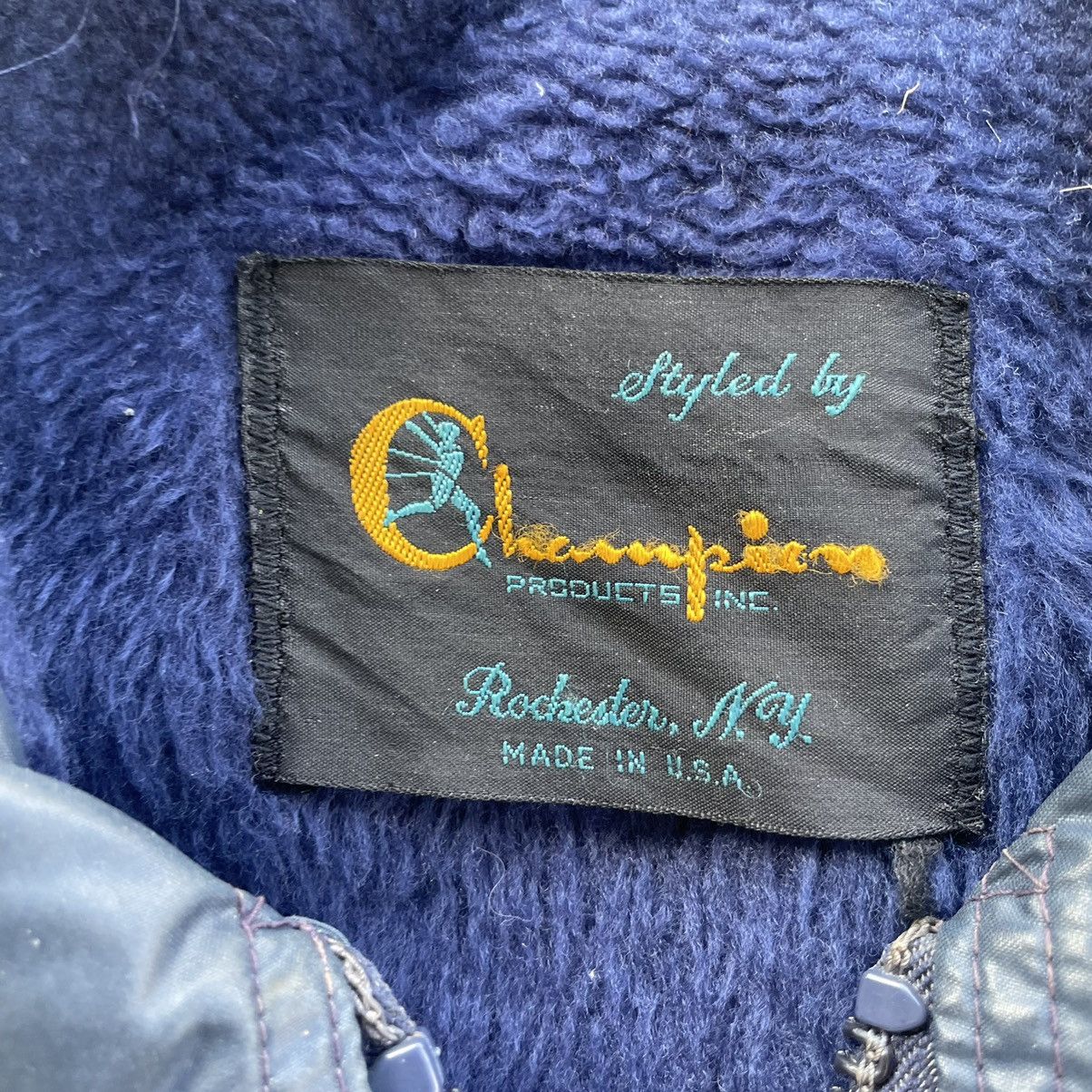 Vintage 60s Champion Running Man Talon Zipper Promo Jacket