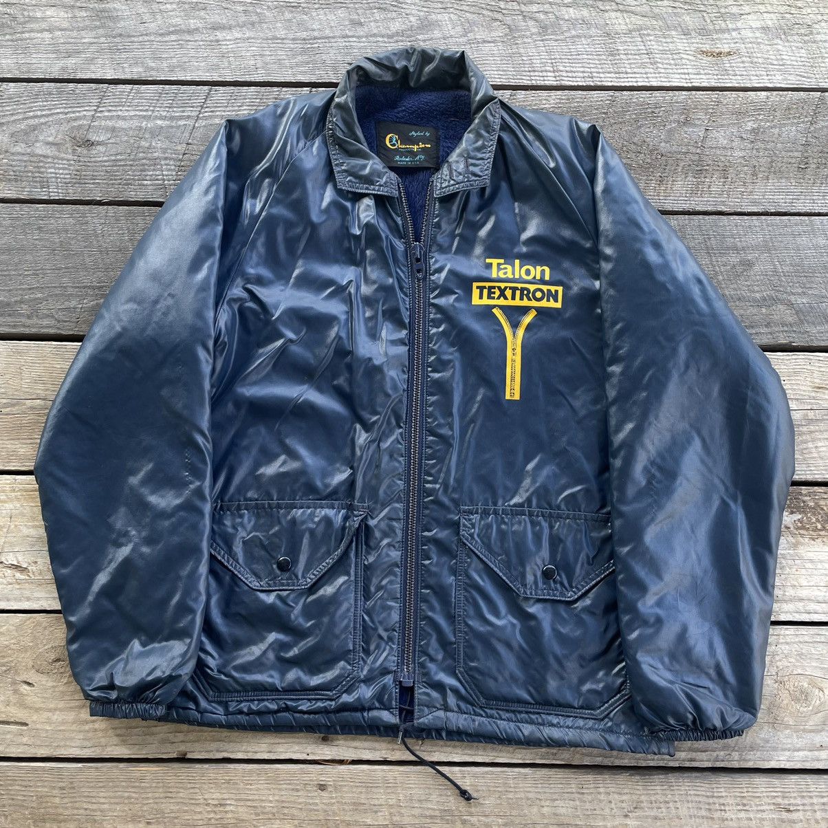 Vintage 60s Champion Running Man Talon Zipper Promo Jacket