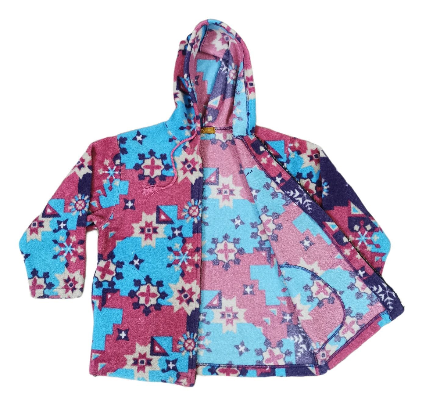 Lancel Lancel Navajo Fullprinted Fleece Hoodie Jacket Size US S / EU 44-46 / 1 - 5 Thumbnail