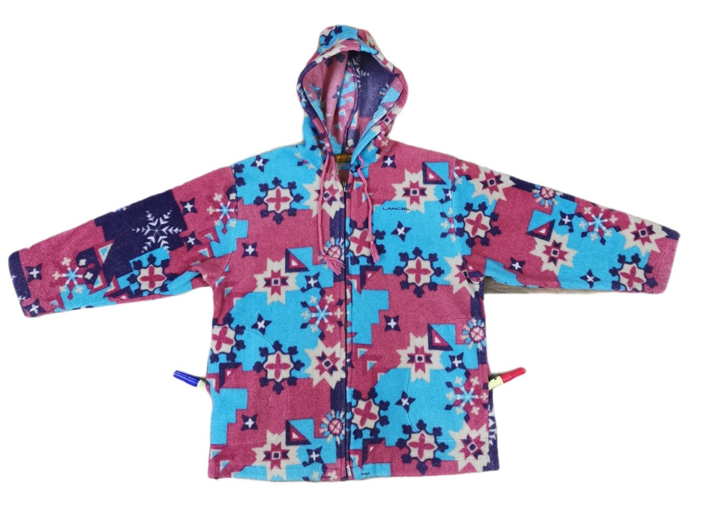 Lancel Lancel Navajo Fullprinted Fleece Hoodie Jacket Size US S / EU 44-46 / 1 - 3 Thumbnail