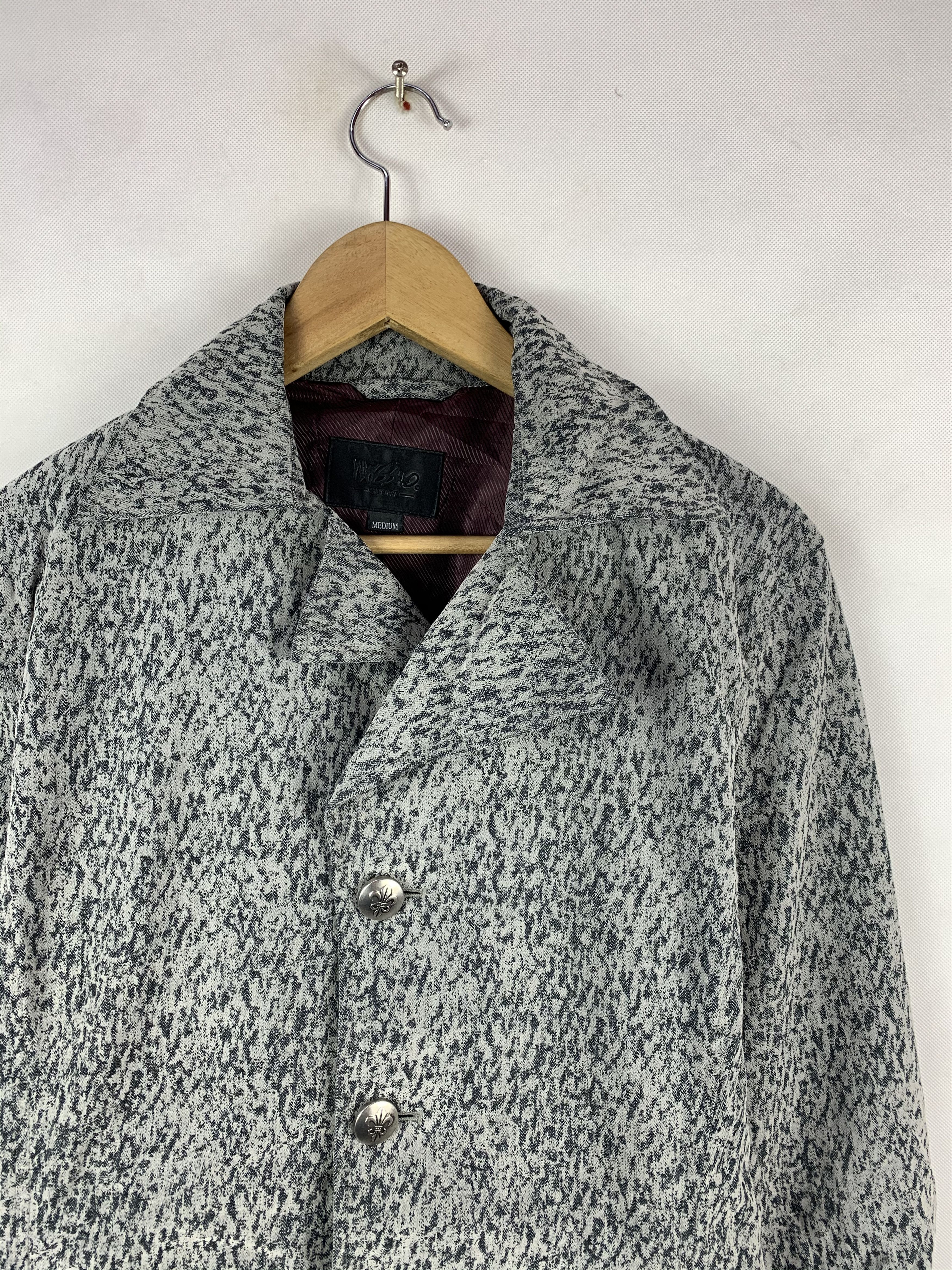 Mossimo 🔥Mossimo Sport Double Collar Abstract Coat Jacket Size US M / EU 48-50 / 2 - 4 Thumbnail