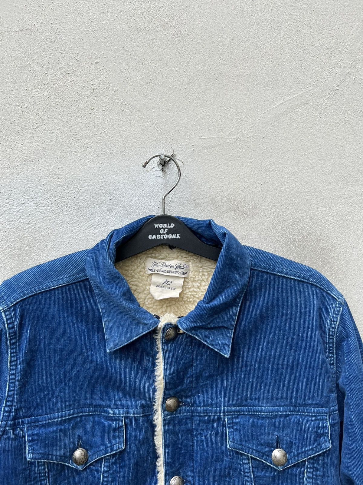 Remi Relief Remi Relief Japan Sherpa Lined Corduroy Trucker Jacket Size US S / EU 44-46 / 1 - 18 Thumbnail