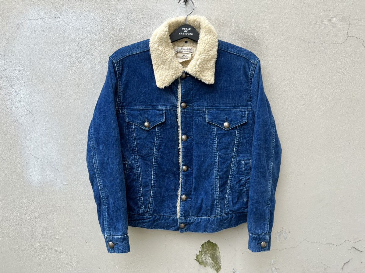 Remi Relief Remi Relief Japan Sherpa Lined Corduroy Trucker Jacket Size US S / EU 44-46 / 1 - 6 Thumbnail