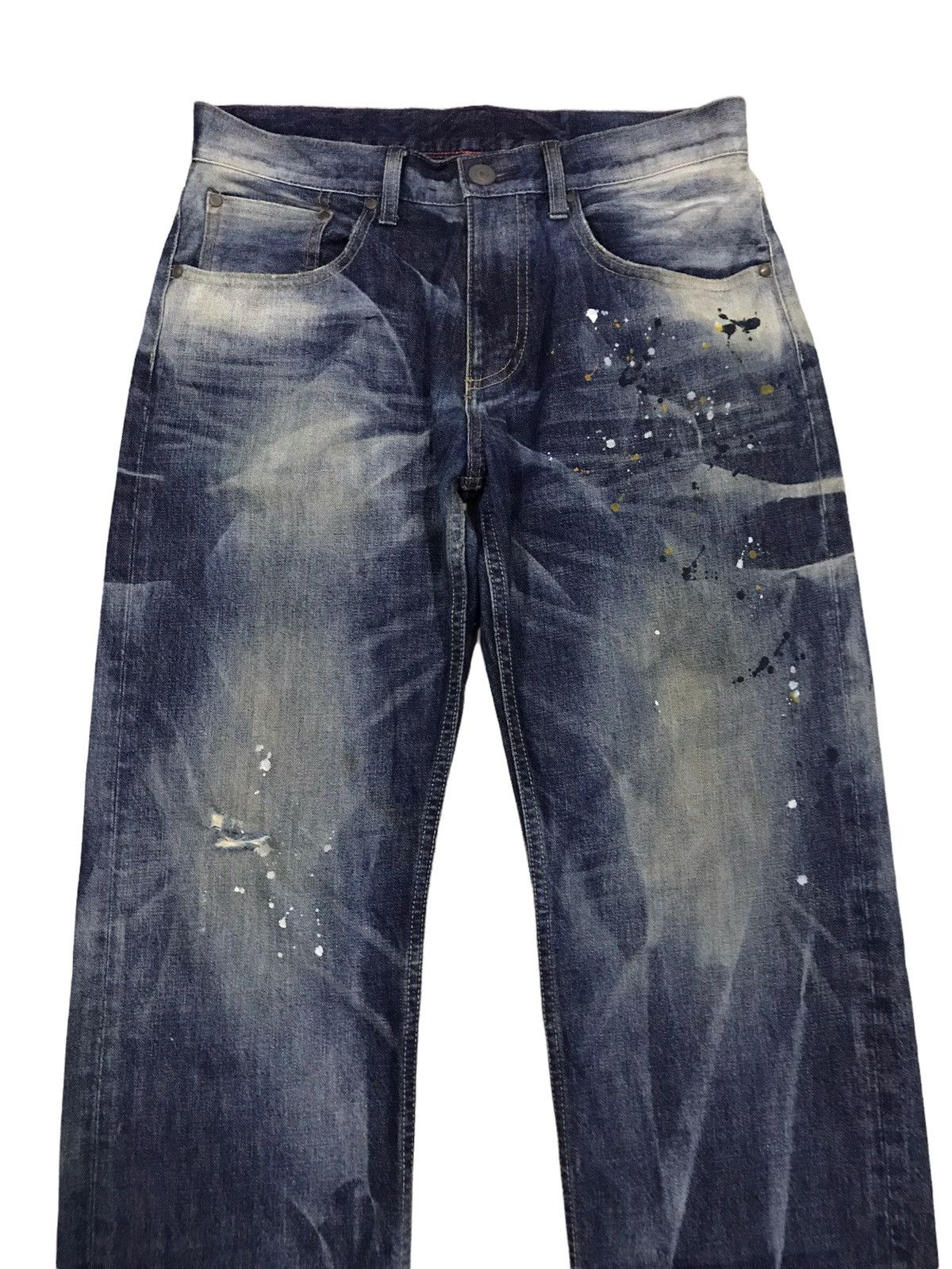 Takeo Kikuchi TK MIXPICE Takeo Kikuchi Japanese Designer Distressed Jeans Size US 32 / EU 48 - 3 Thumbnail