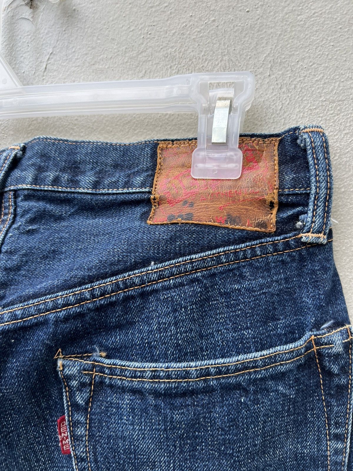 Denime Vtg 90s DENIME Orizzonti Leather Patch Selvedge Denim Jeans Size US 30 / EU 46 - 20 Thumbnail