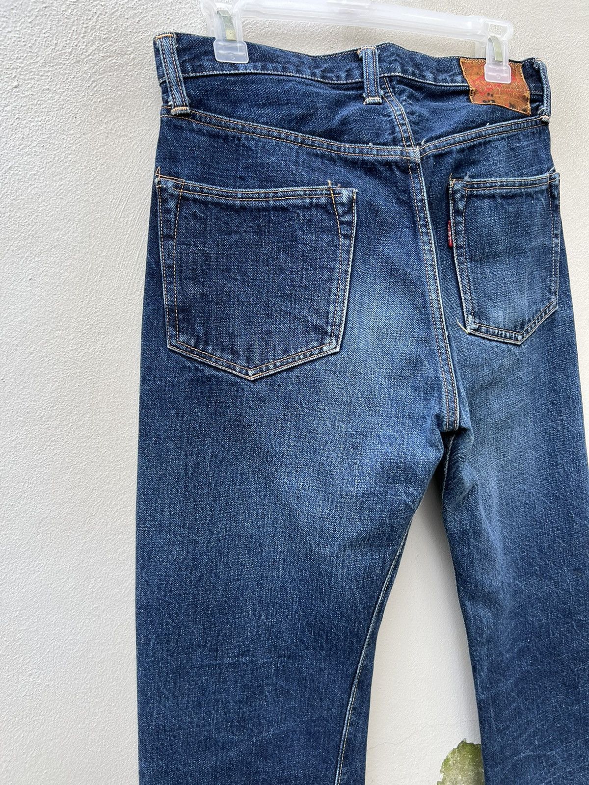 Denime Vtg 90s DENIME Orizzonti Leather Patch Selvedge Denim Jeans Size US 30 / EU 46 - 17 Thumbnail