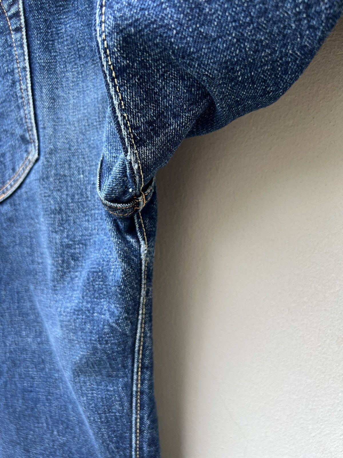 Denime Vtg 90s DENIME Orizzonti Leather Patch Selvedge Denim Jeans Size US 30 / EU 46 - 22 Thumbnail