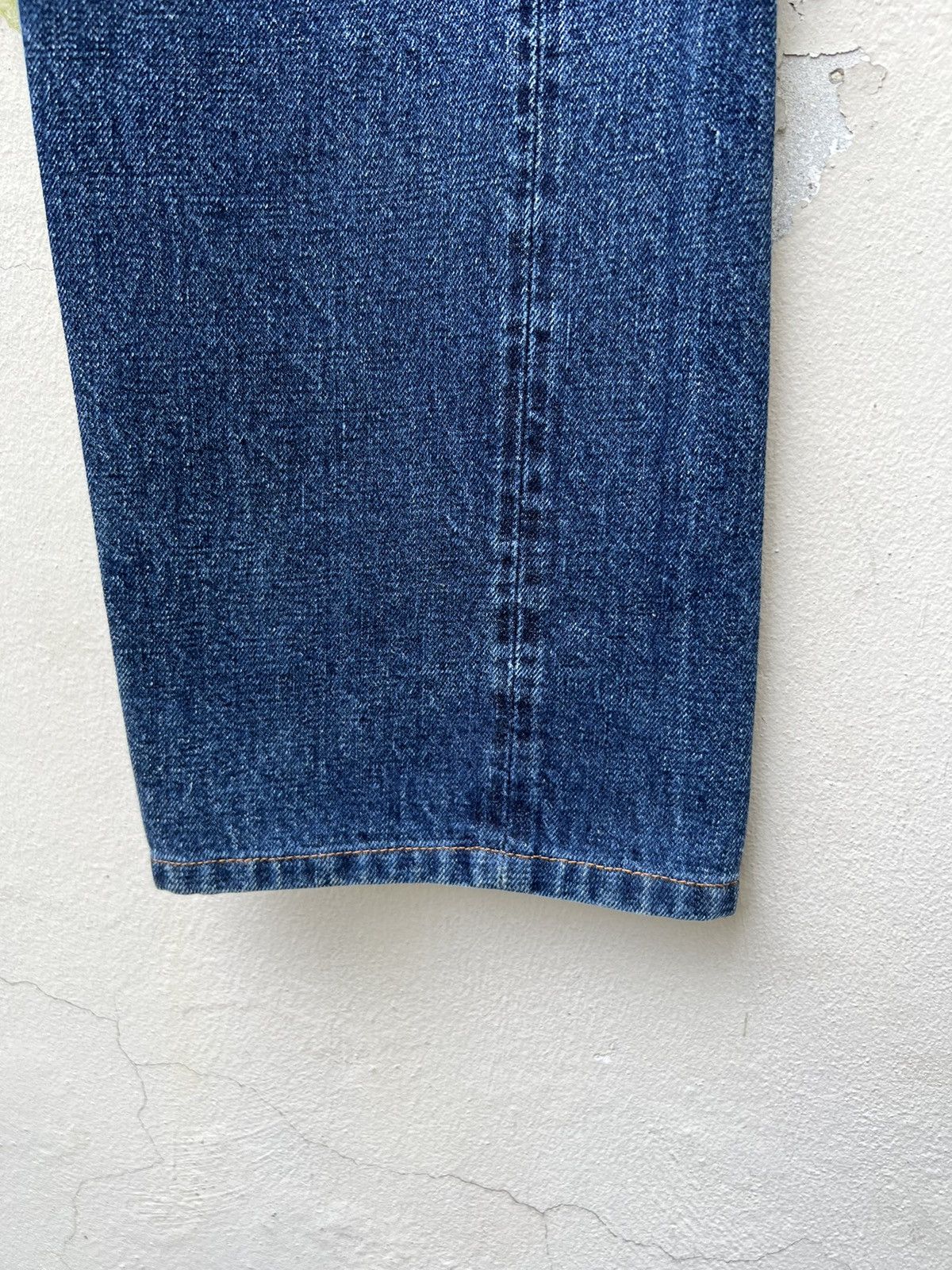 Denime Vtg 90s DENIME Orizzonti Leather Patch Selvedge Denim Jeans Size US 30 / EU 46 - 14 Thumbnail
