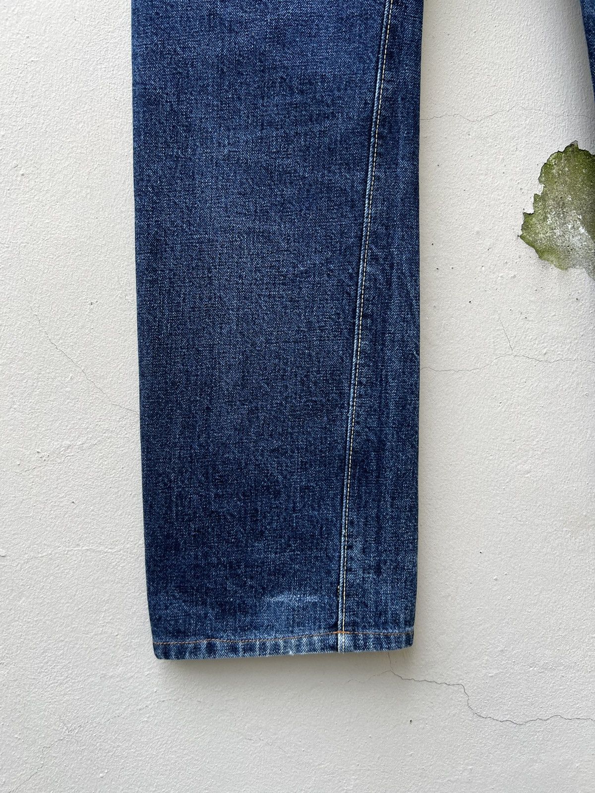 Denime Vtg 90s DENIME Orizzonti Leather Patch Selvedge Denim Jeans Size US 30 / EU 46 - 18 Thumbnail