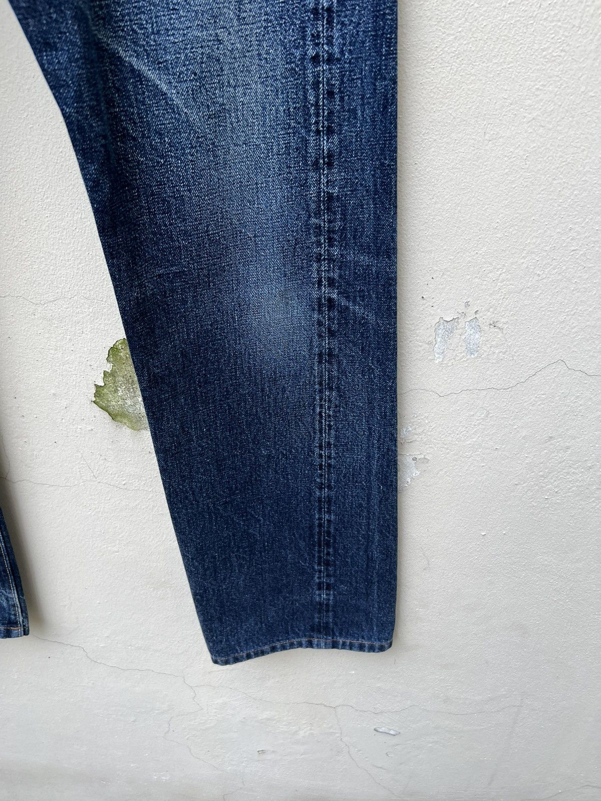 Denime Vtg 90s DENIME Orizzonti Leather Patch Selvedge Denim Jeans Size US 30 / EU 46 - 13 Thumbnail