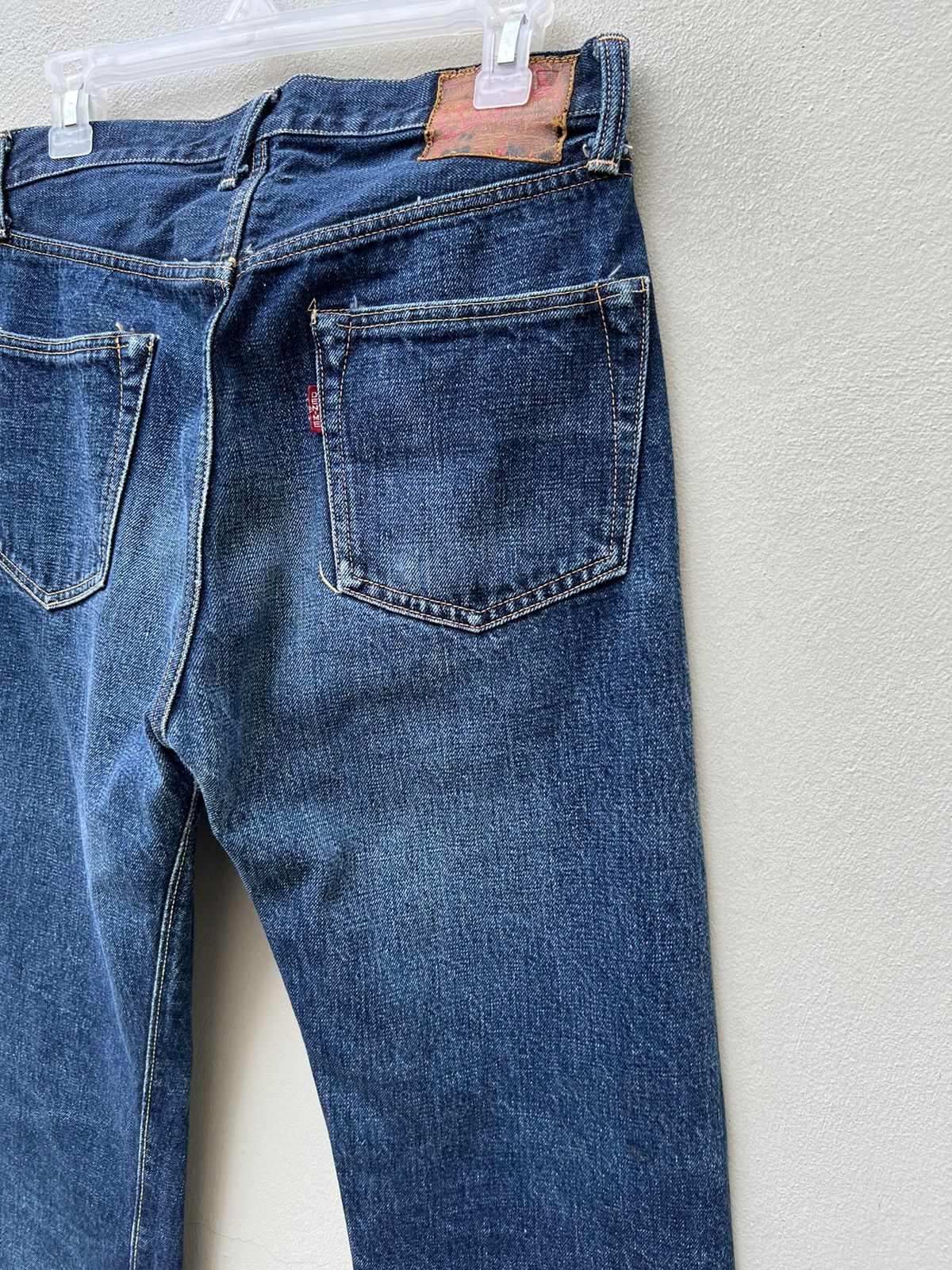 Denime Vtg 90s DENIME Orizzonti Leather Patch Selvedge Denim Jeans Size US 30 / EU 46 - 19 Thumbnail