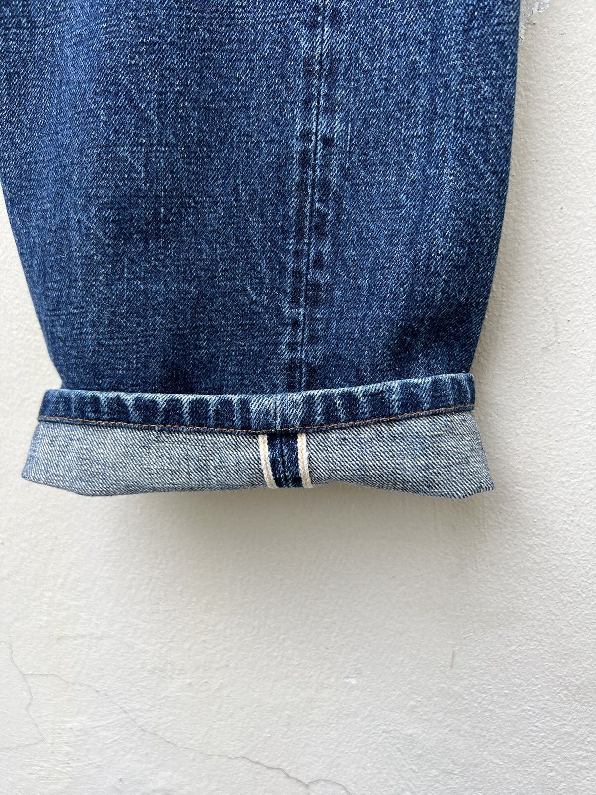 Denime Vtg 90s DENIME Orizzonti Leather Patch Selvedge Denim Jeans Size US 30 / EU 46 - 15 Thumbnail