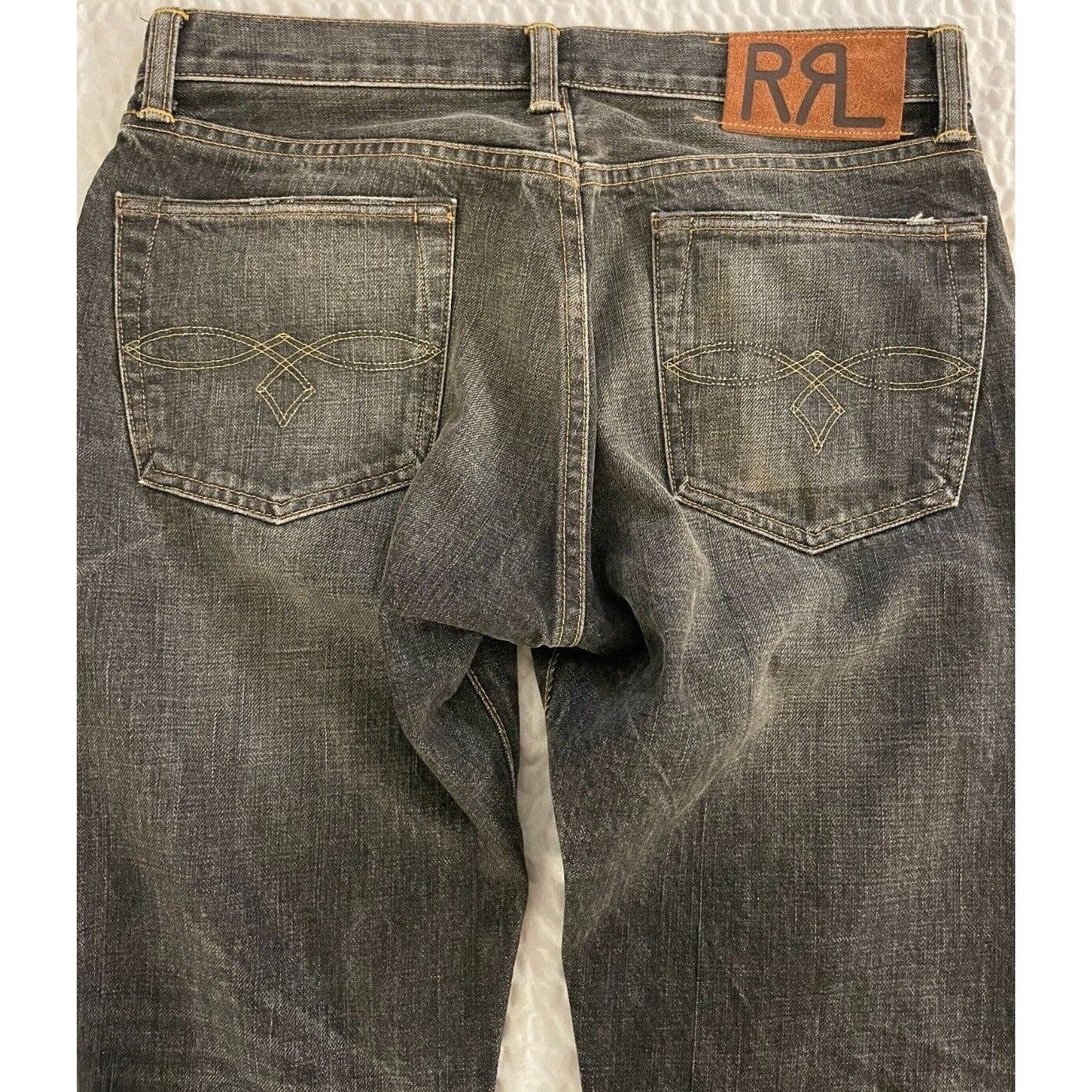 RRL Ralph Lauren RRL RALPH LAUREN LOW STRAIGHT JAPANESE SELVEDGE DENIM ...