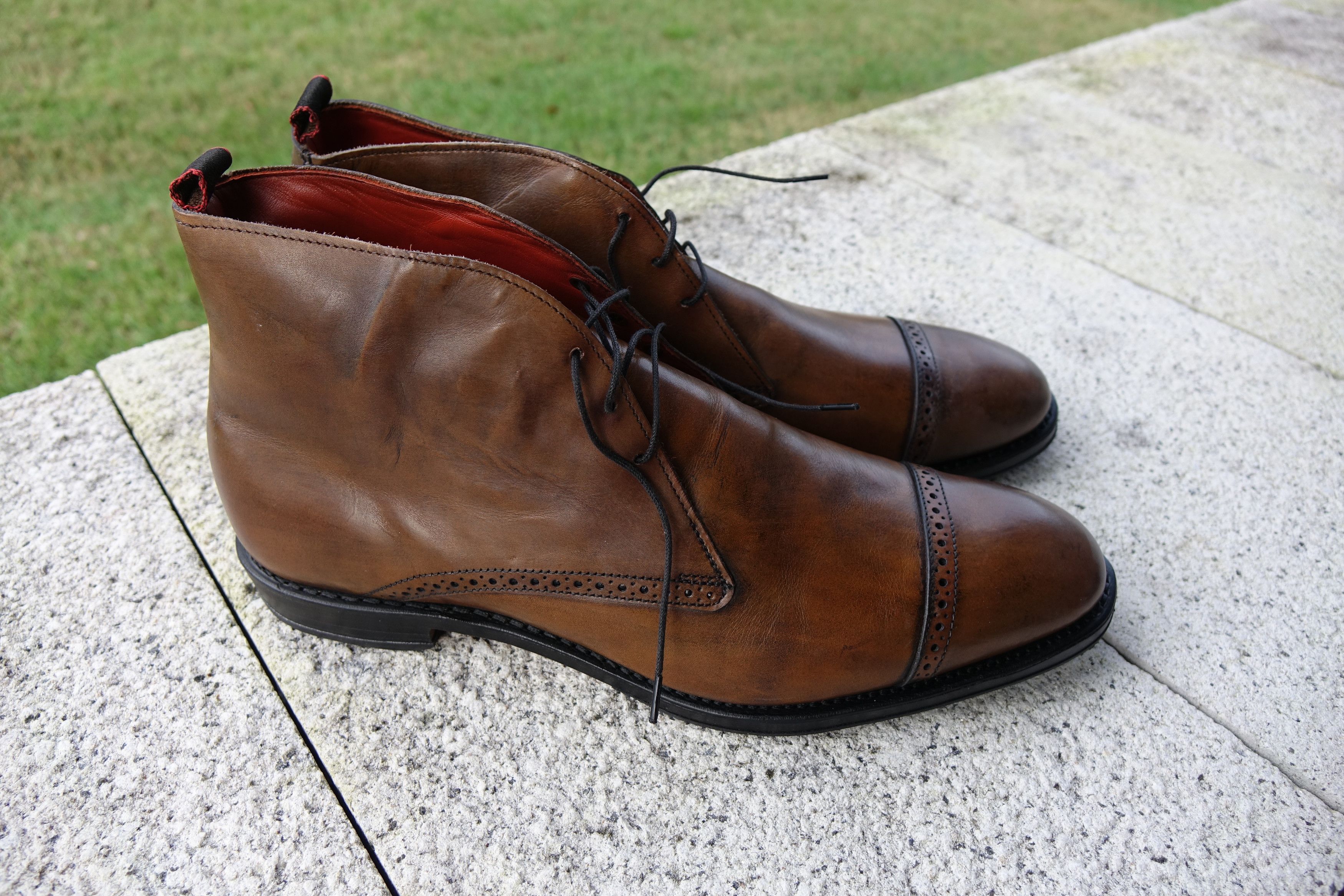 Allen Edmonds Bleecker Street Boots in Bourbon Grailed