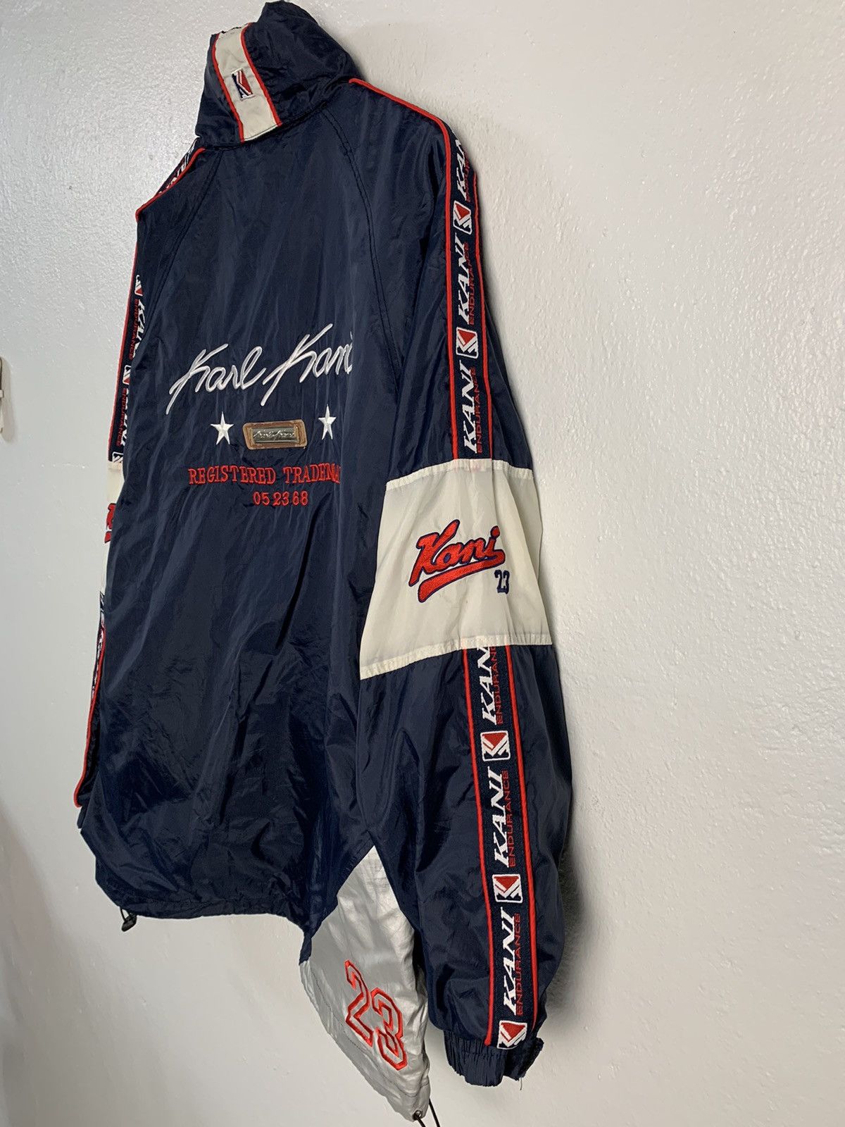 Karl Kani Karl Kani Spellout Windbreaker Jacket Size US XL / EU 56 / 4 - 5 Thumbnail