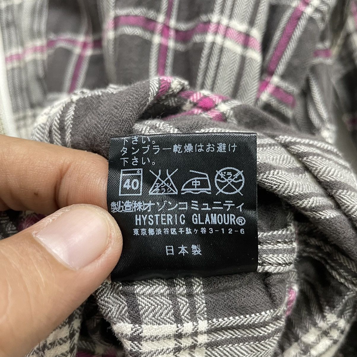 💥 HYSTERIC GLAMOUR ZIPPER CHECKED JACKET
