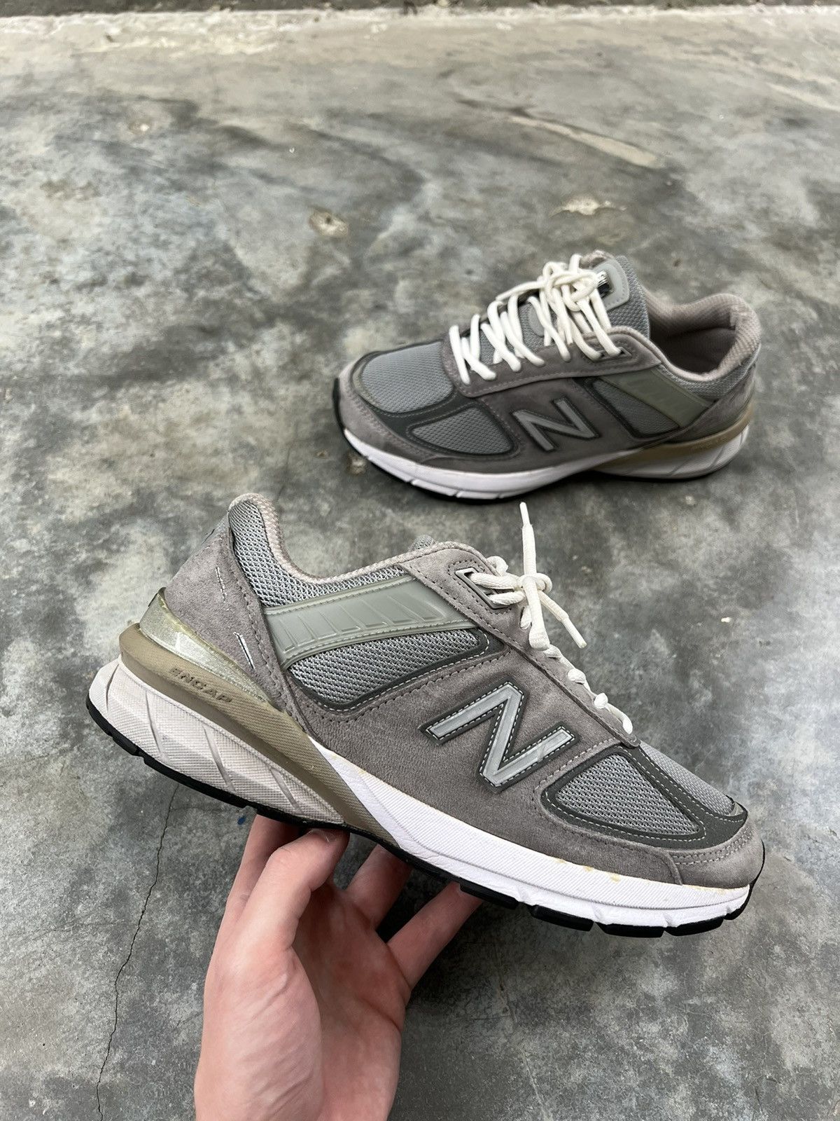image of New Balance 990V5 Grey Sz. 7 990 Shoes, Men's