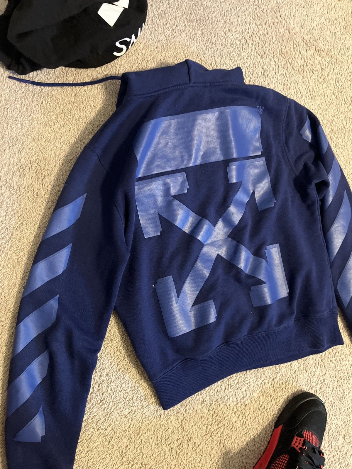 Off-White Offwhite blue arrow hoodie Size US M / EU 48-50 / 2 - 7 Thumbnail