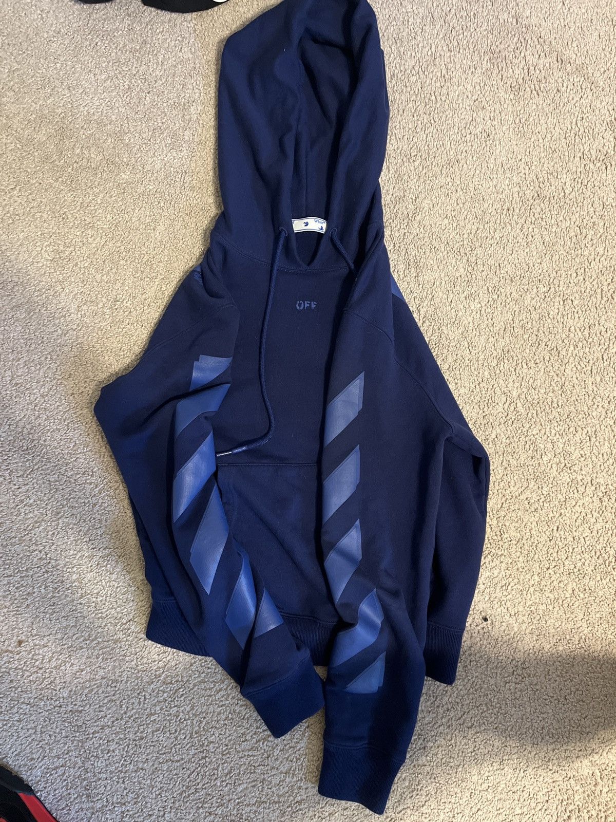 Off-White Offwhite blue arrow hoodie Size US M / EU 48-50 / 2 - 2 Thumbnail