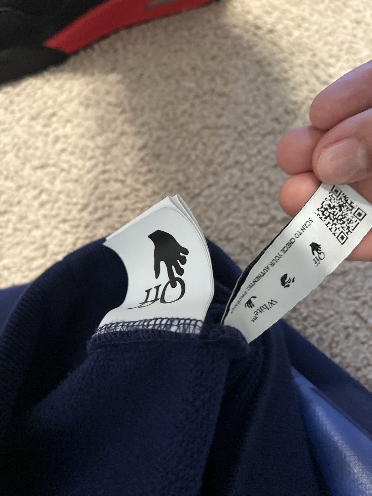 Off-White Offwhite blue arrow hoodie Size US M / EU 48-50 / 2 - 4 Thumbnail