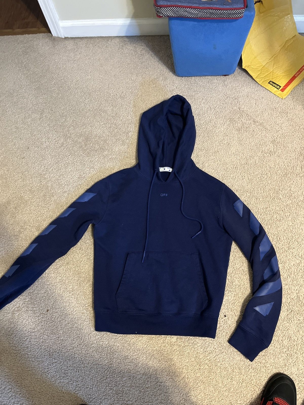 Off-White Offwhite blue arrow hoodie Size US M / EU 48-50 / 2 - 1 Thumbnail