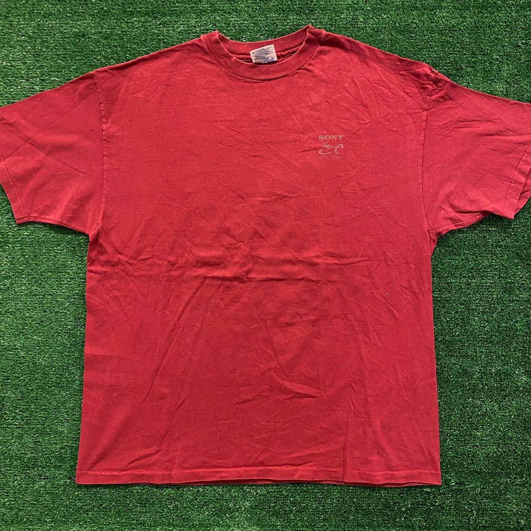 トップス 90s SONY WALKMAN T shirt VINTAGE Sony Vintage 90s Sony Walkman T-Shirt Mens XL Cassette Tape