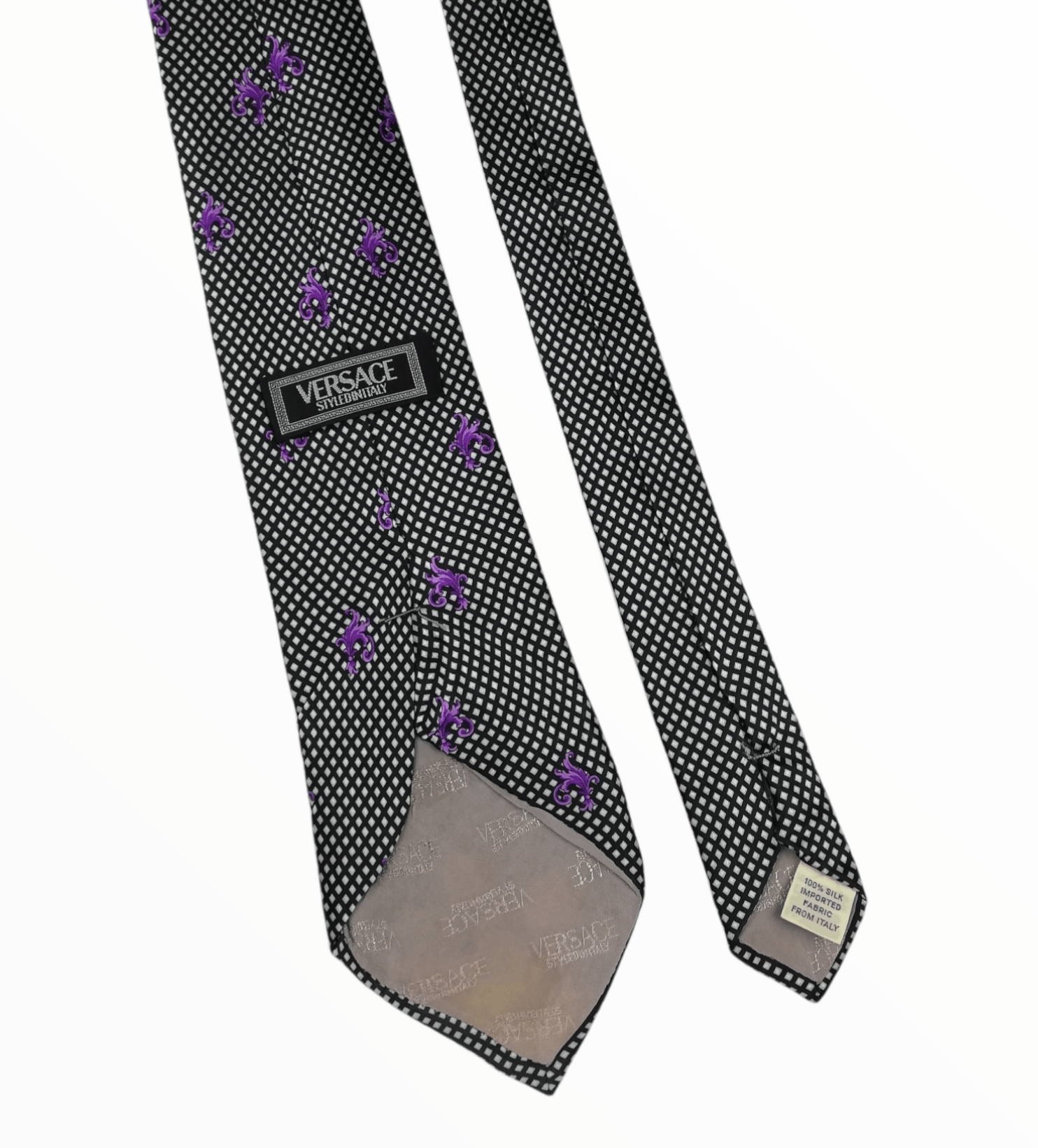 Designer Versace StyledinItaly 100% imported Fabric Italy Necktie Size ONE SIZE - 8 Thumbnail