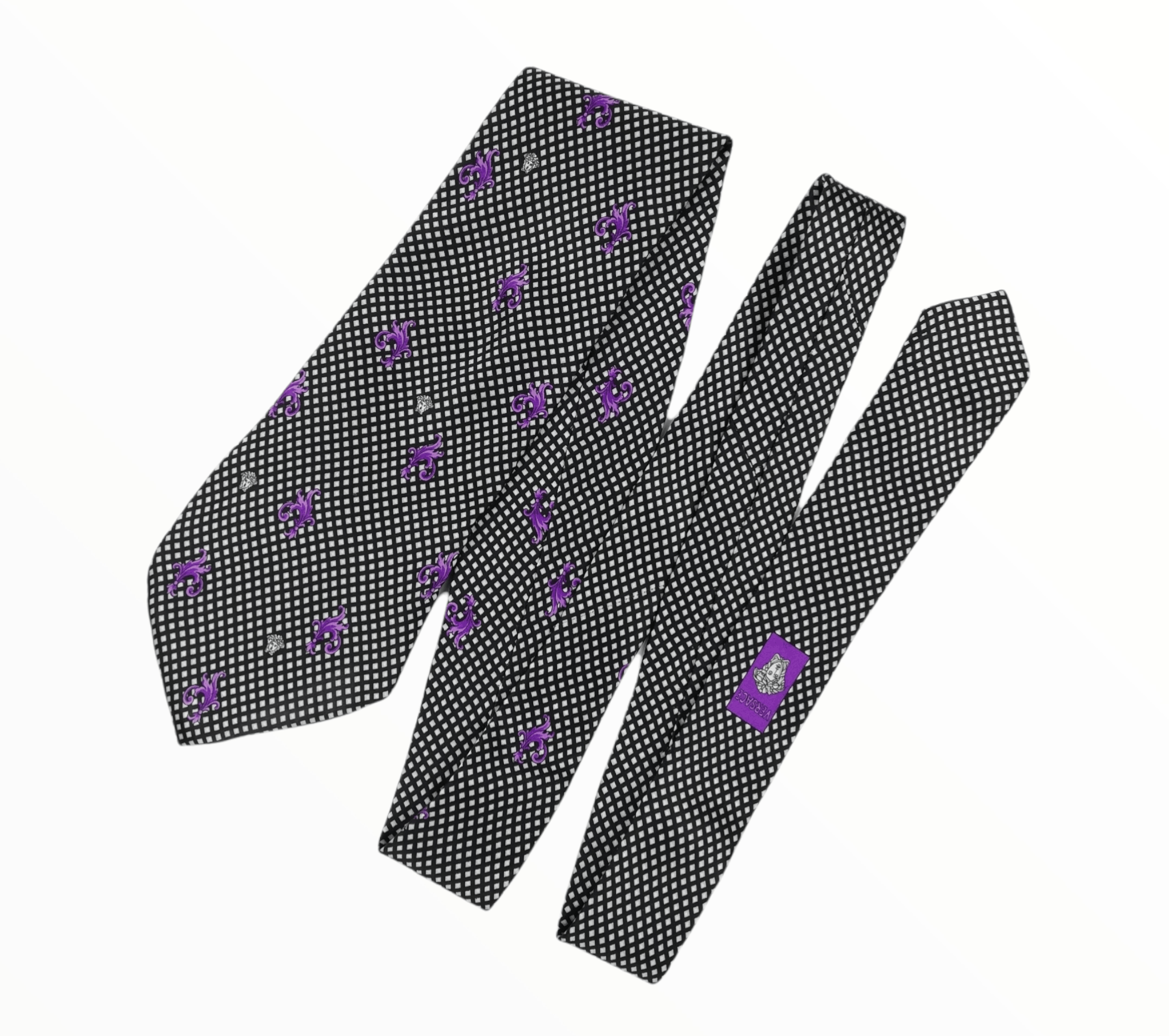 Designer Versace StyledinItaly 100% imported Fabric Italy Necktie Size ONE SIZE - 1 Thumbnail