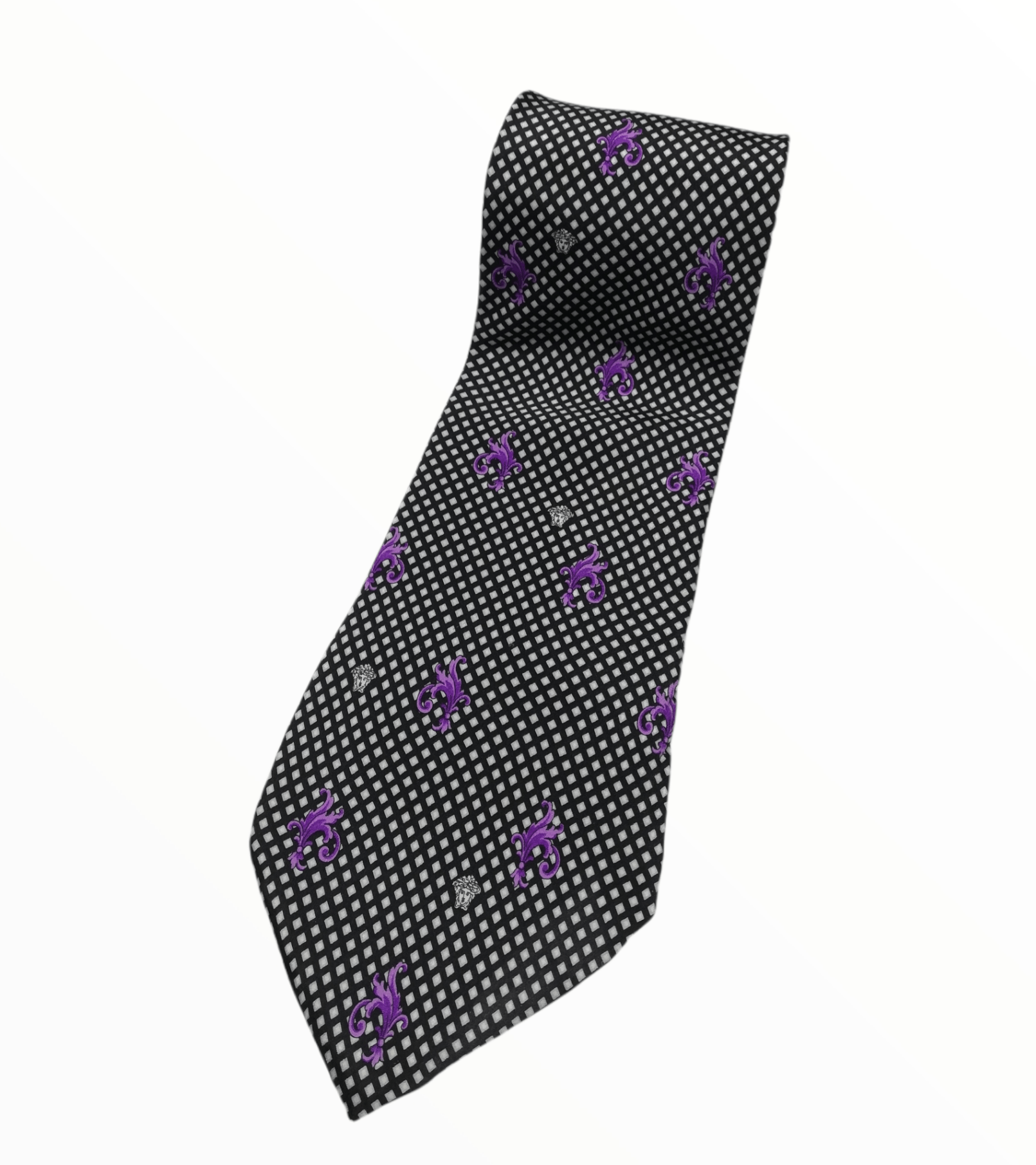Designer Versace StyledinItaly 100% imported Fabric Italy Necktie Size ONE SIZE - 3 Thumbnail