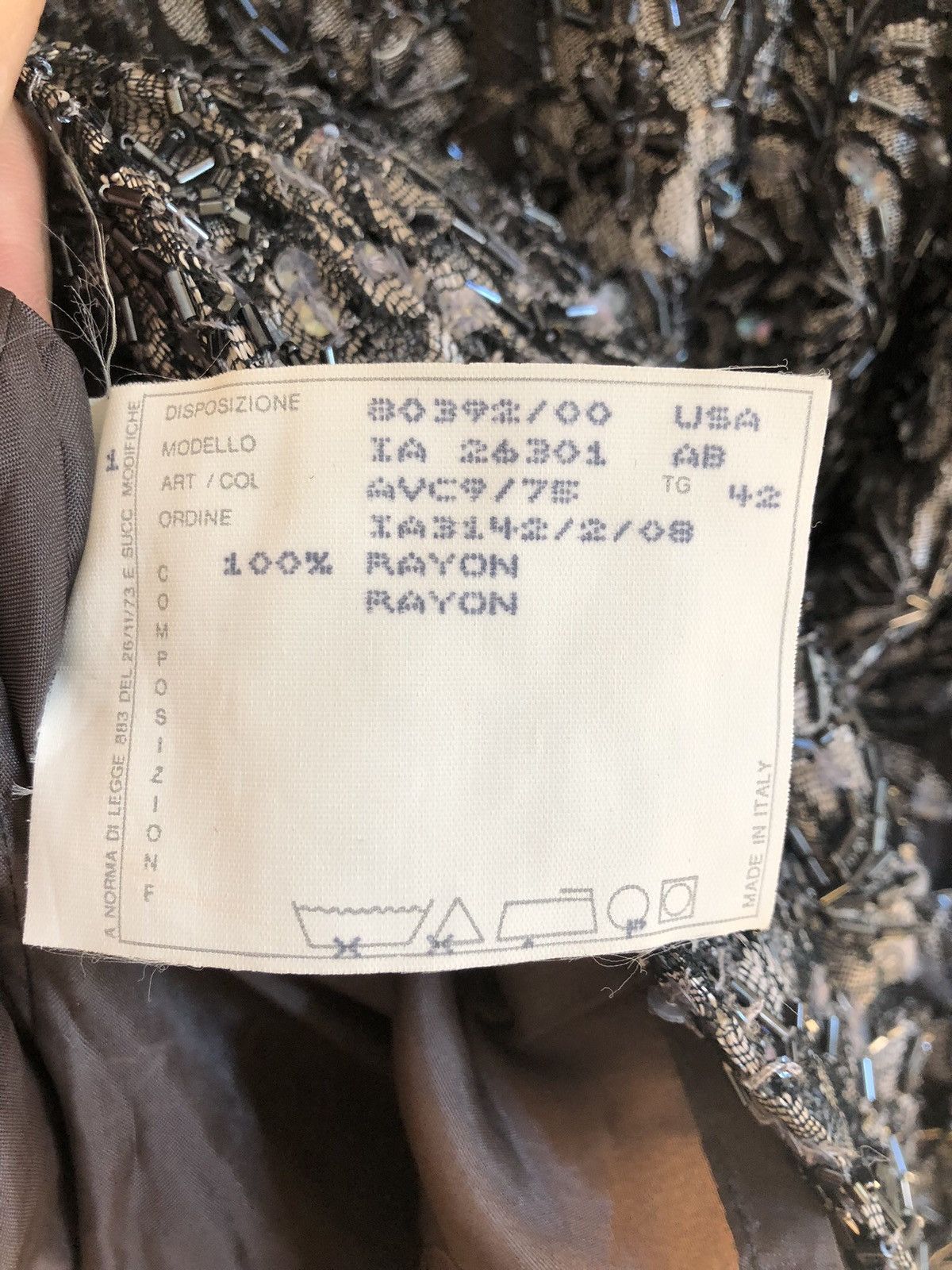 Alexander McQueen Alexander McQueen AW 1998 Beaded Dress Size M / US 6-8 / IT 42-44 - 14 Thumbnail