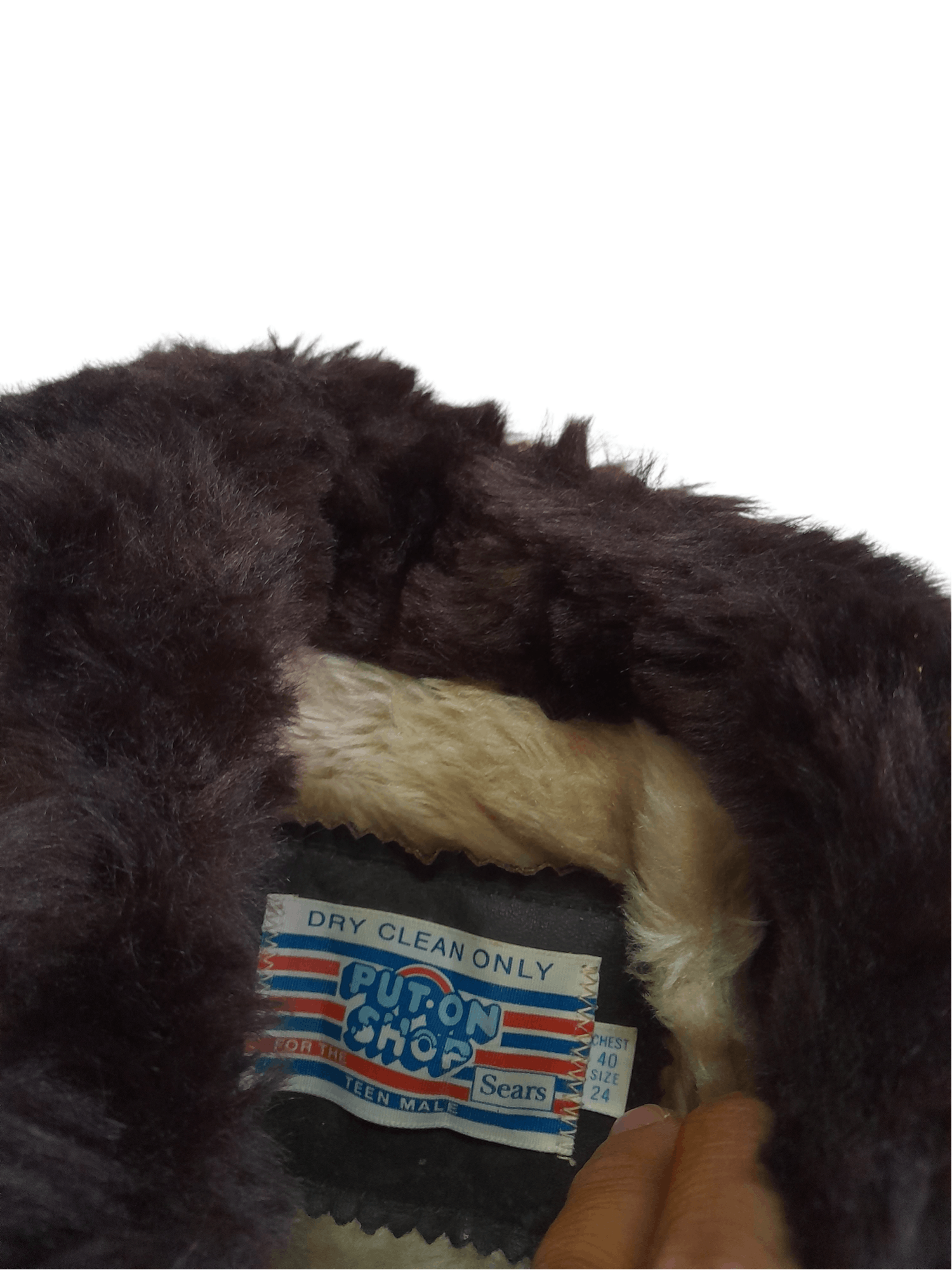 Sears × Vintage 70s Sears Leather Jacket Sherpa (E365) Size US S / EU 44-46 / 1 - 5 Thumbnail